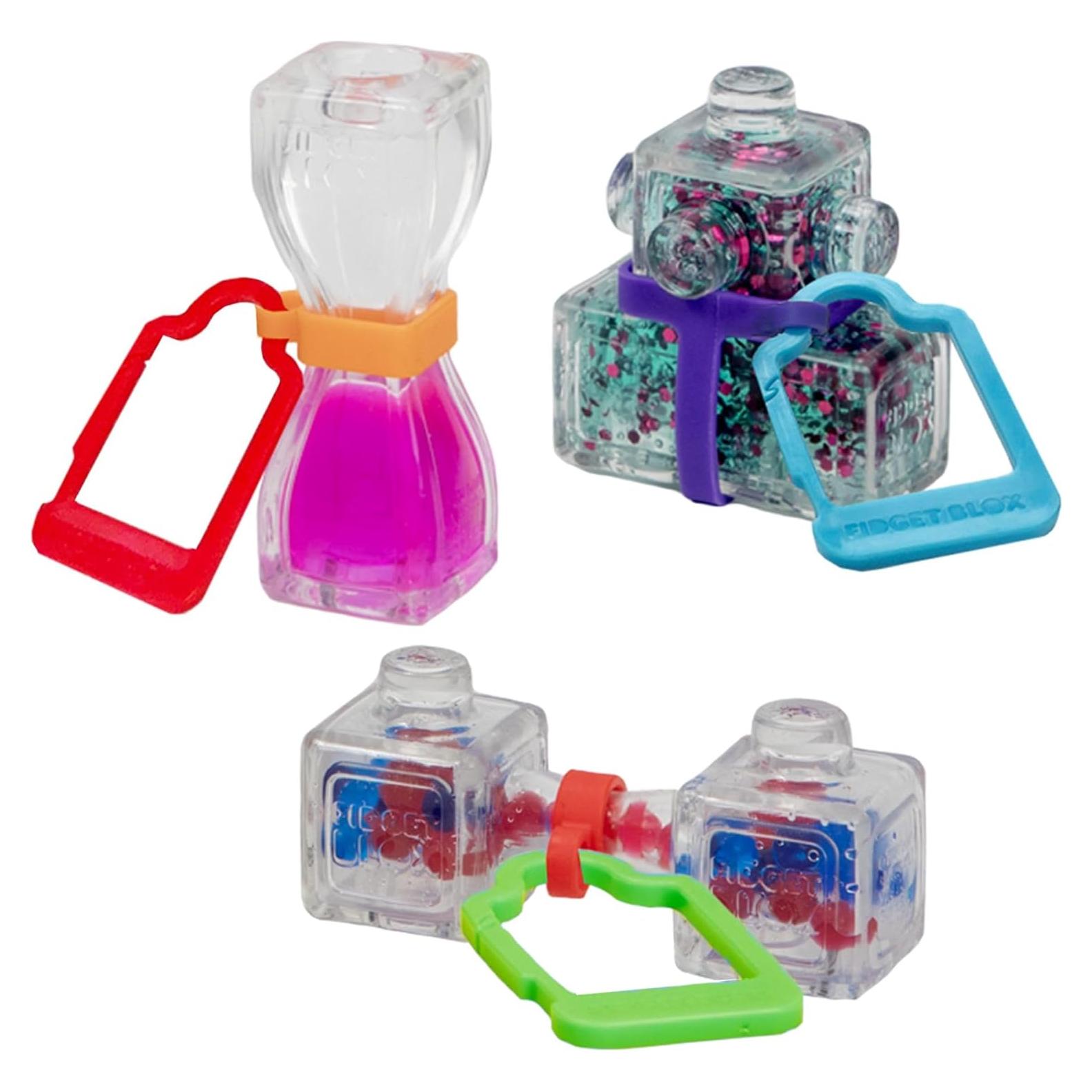 Fidget Blox Goliath 3 Pack con Clip para Mochila 5+