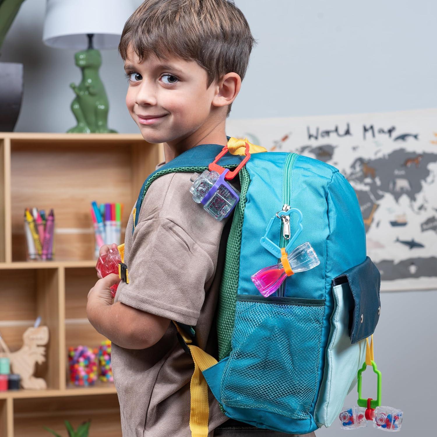 Fidget Blox Goliath 3 Pack con Clip para Mochila 5+