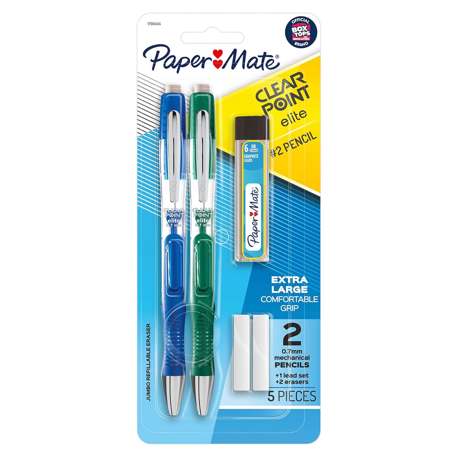 Juego de Lápices Mecánicos Paper Mate Clearpoint Elite 0.7mm Set de 2