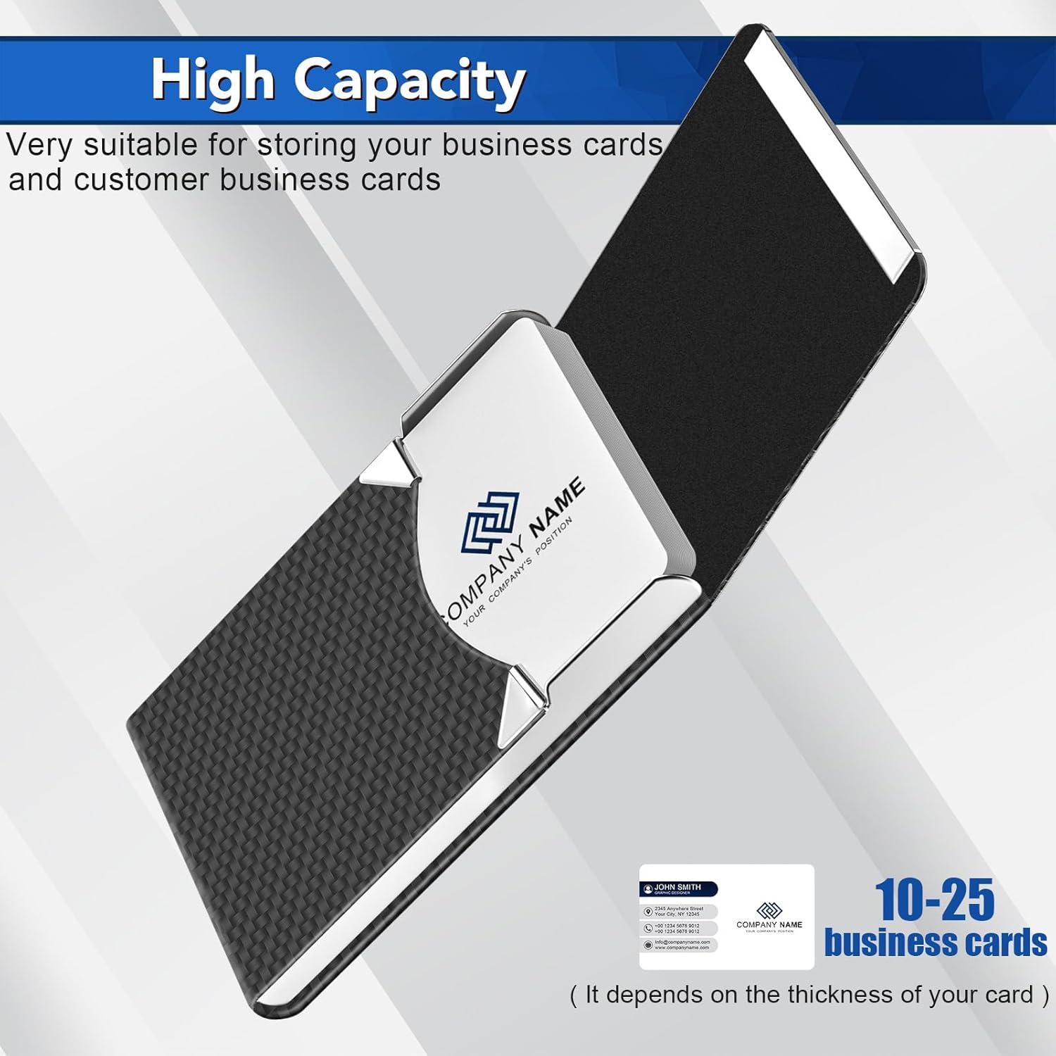 Estuche para Tarjetas de Negocios DMFLY - Cuero PU RFID Negro