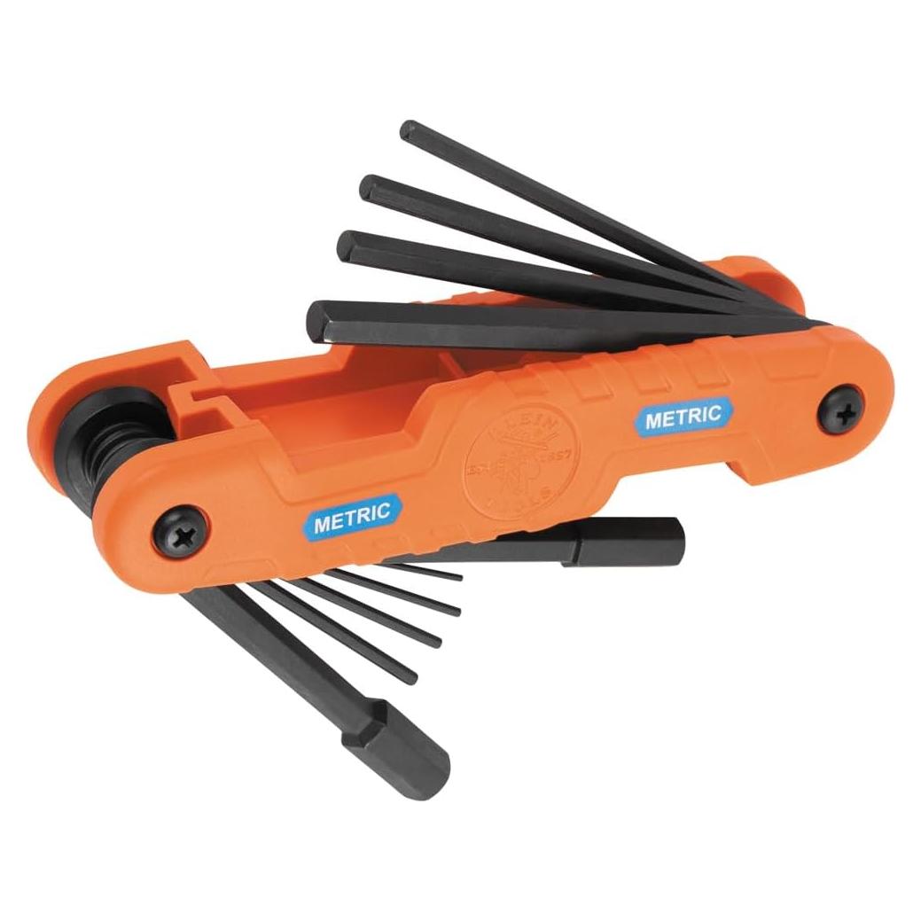 Juego de Llaves Hexagonales Plegables Klein Tools 10 Tamaños Métricos