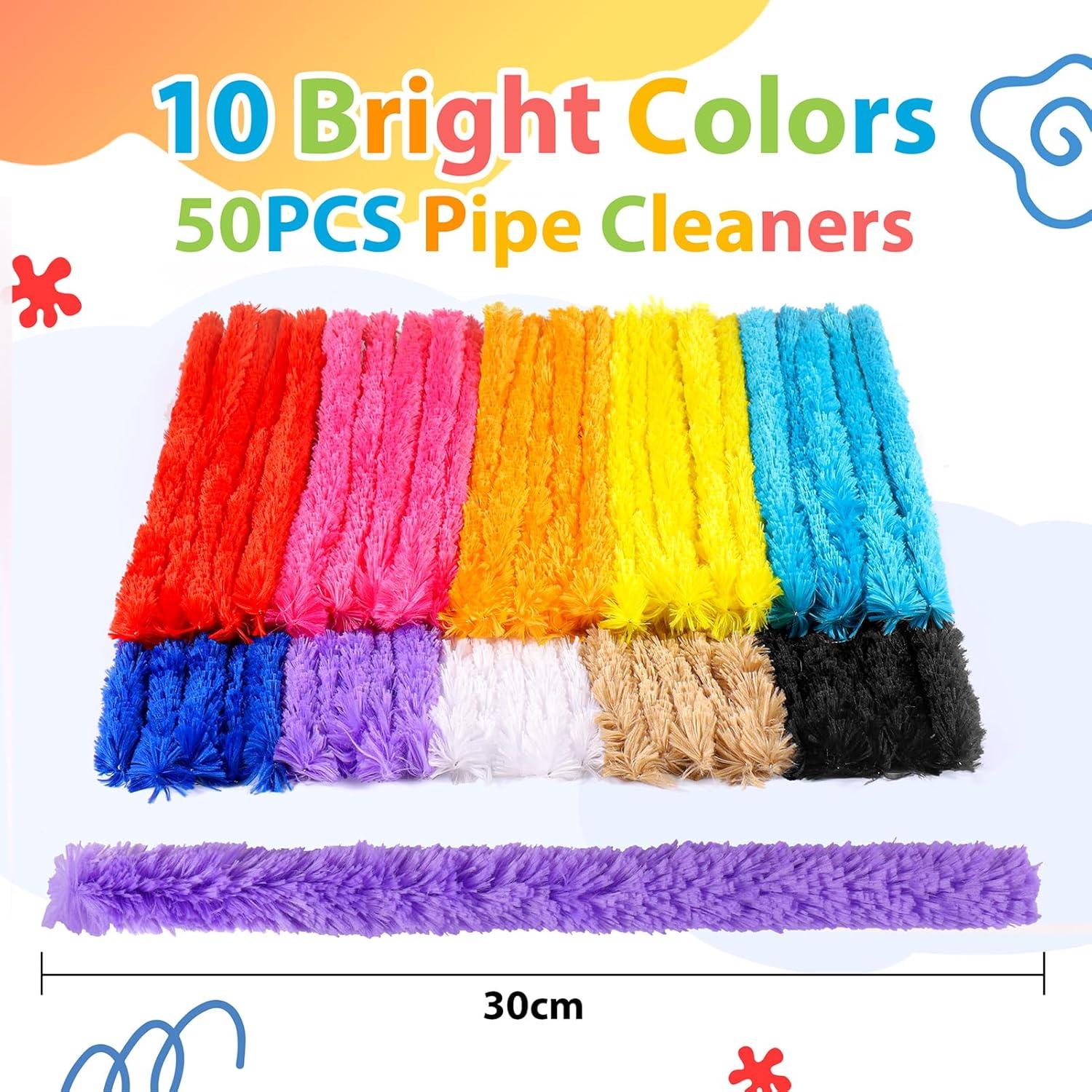 Limpiadores de Tubos Jumbo Caydo 50PCS 30mm x 30cm Multicolor