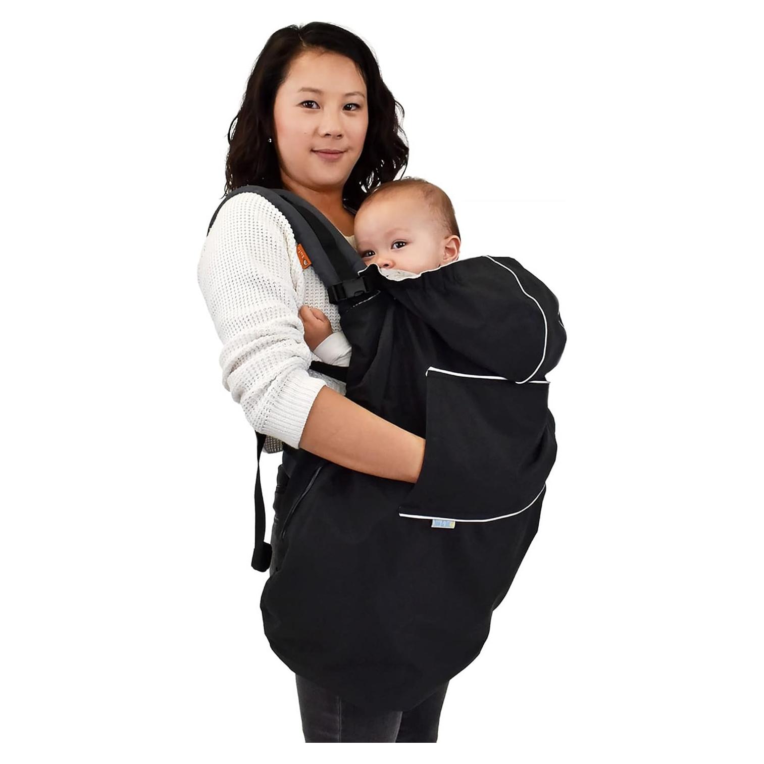 Cubierta de Lluvia Impermeable Jan & Jul para Bebés - Negro