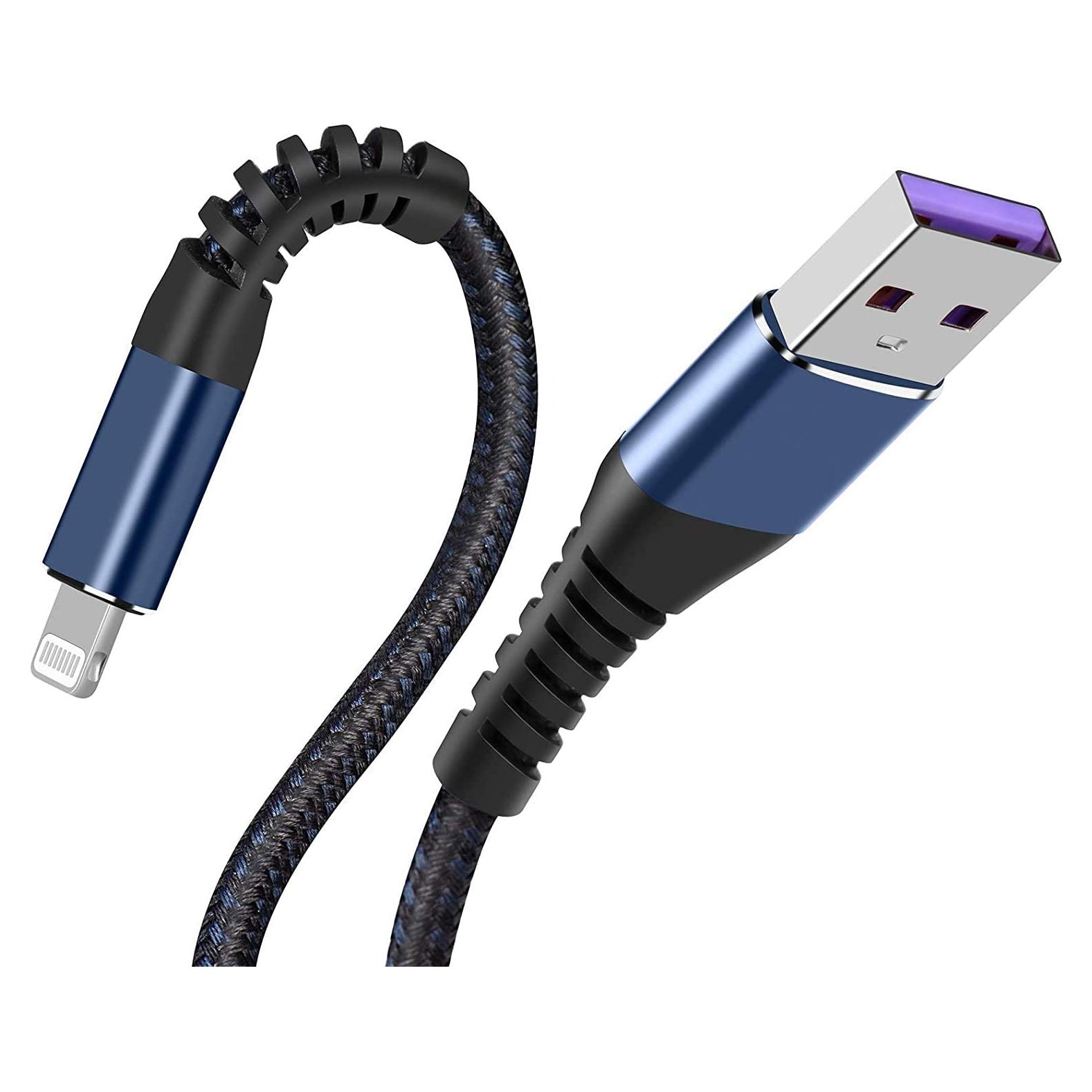 Cable de Carga Rápida MFi 30cm SMALLElectric Azul 2Pack