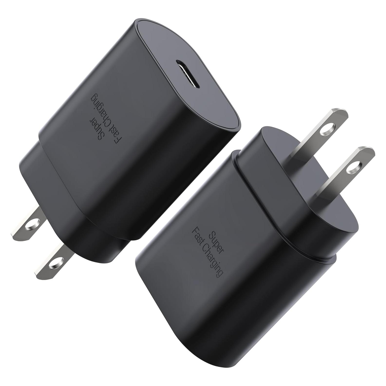Cargador USB C 30W PD Rápido Shenzhen EP-TA800 2Pack Negro