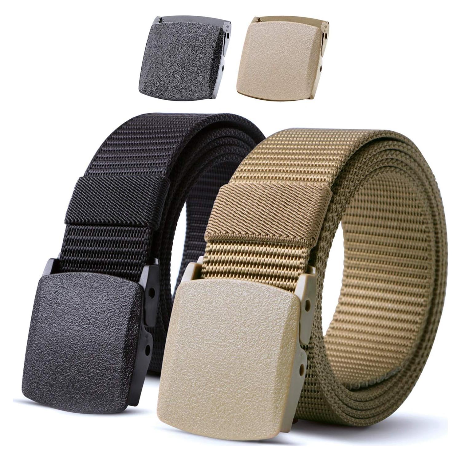 Cinturón Táctico JASGOOD de Nylon para Hombre 2 Piezas