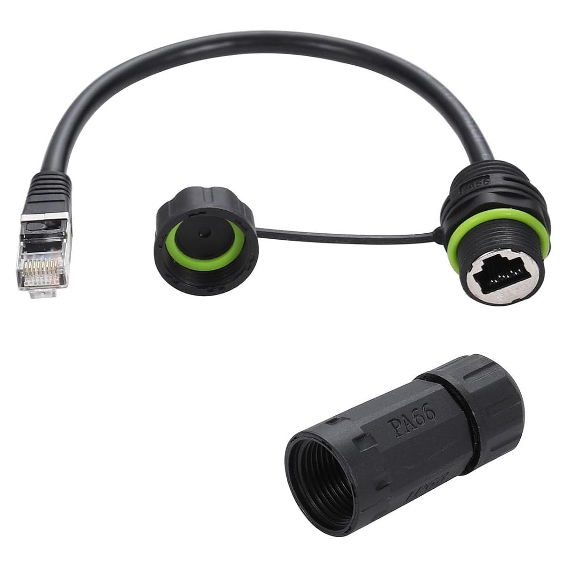 Conector RJ45 a Prueba de Agua PENGLIN 2PCS Cat6 Ethernet