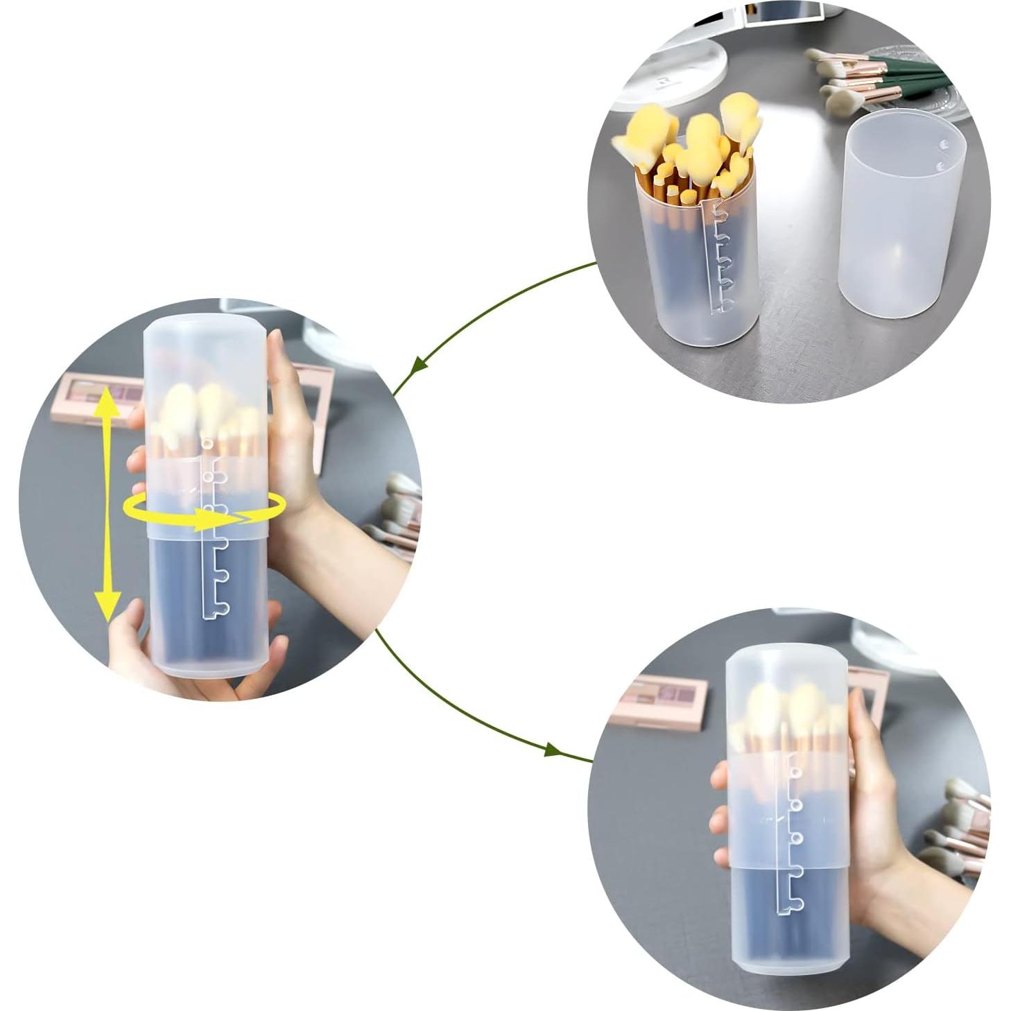 Soporte Retráctil para Brochas de Maquillaje OCHEAL, 16-24 cm