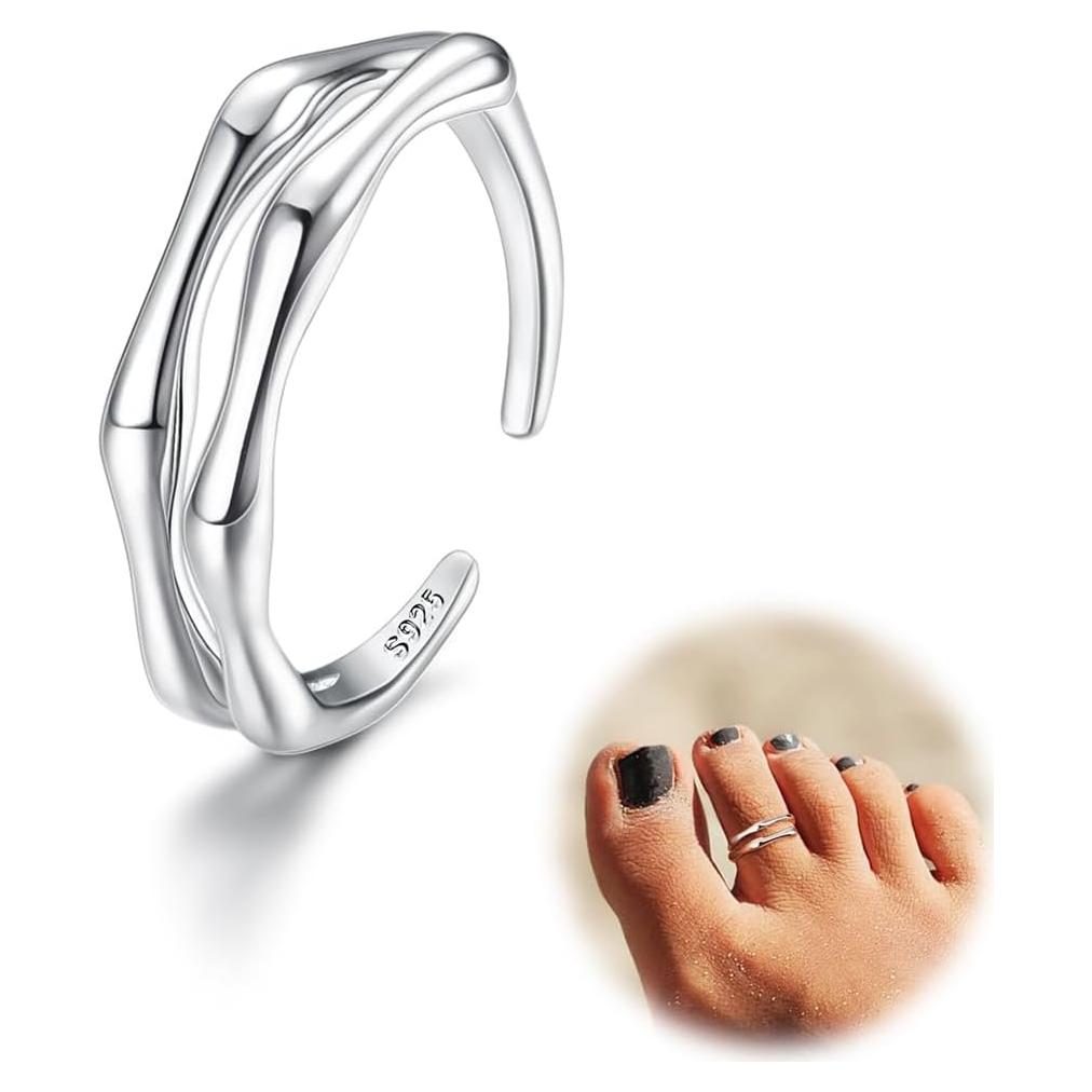 Anillos para Dedos de los Pies de Plata Esterlina 925 para Mujeres