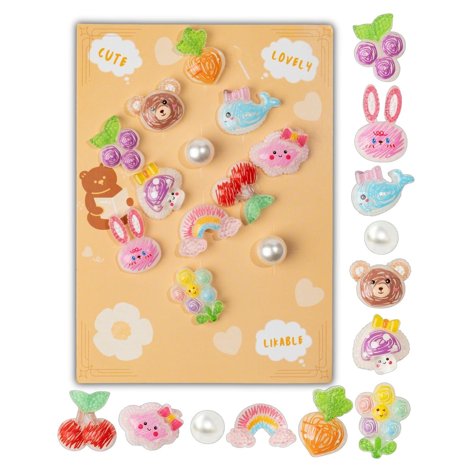 Encantos de Zapato Brillante Coywx - 12 Piezas para Mujeres