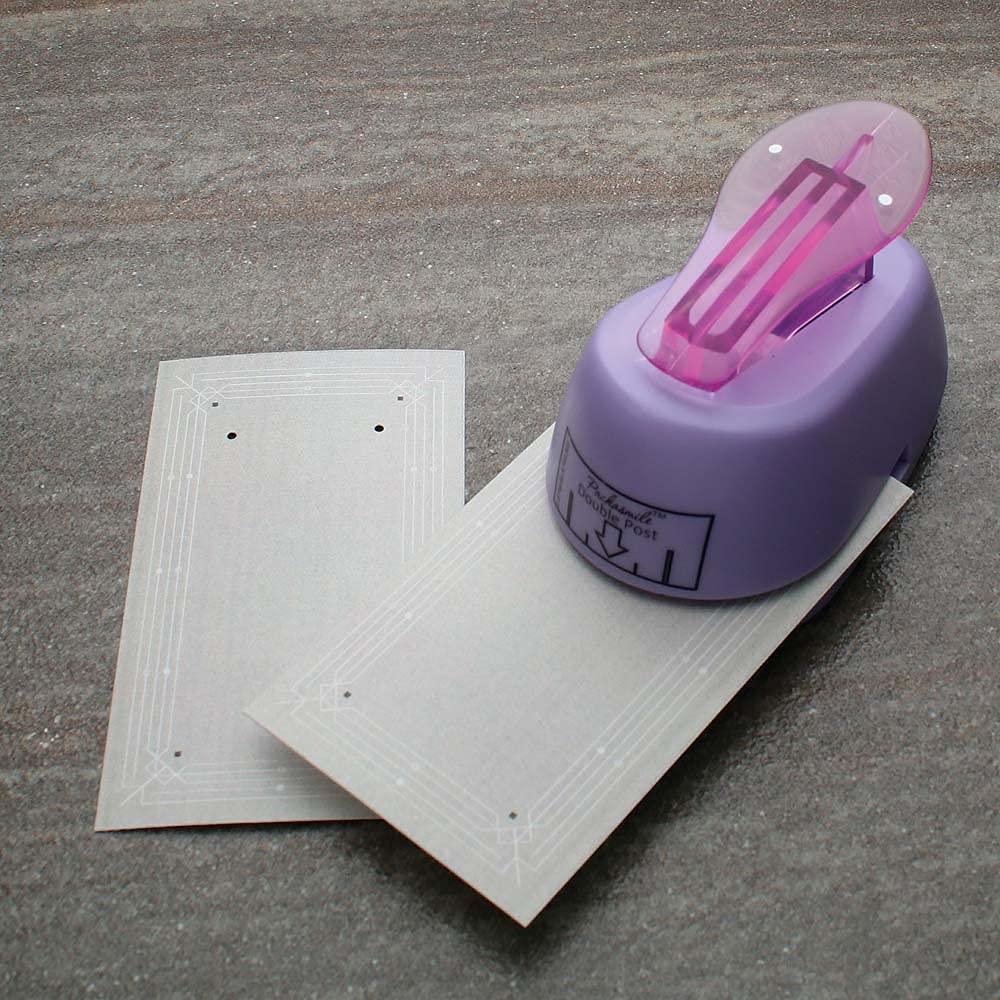 Perforador Doble para Pendientes Tarjetas de Joyas