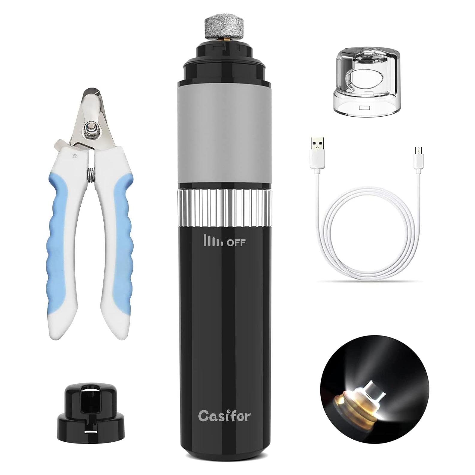 Cortador de Uñas Eléctrico Casifor para Perros y Gatos - Silencioso y Potente