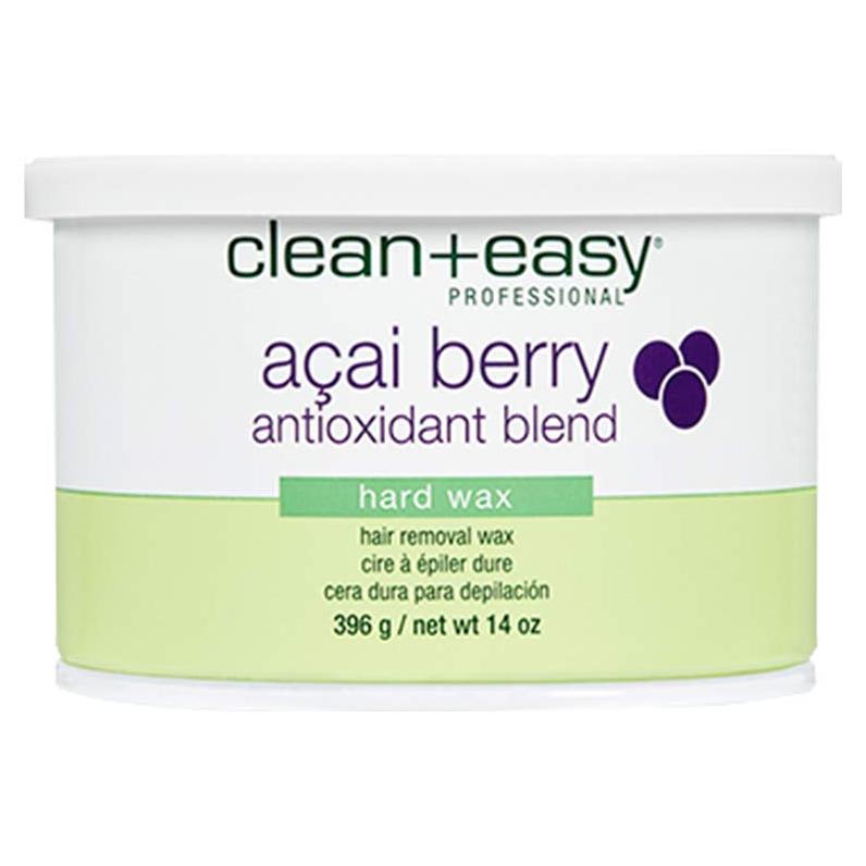 Cera Dura Clean + Easy Baya de Acai 396 g - Depilación Sin Tiras