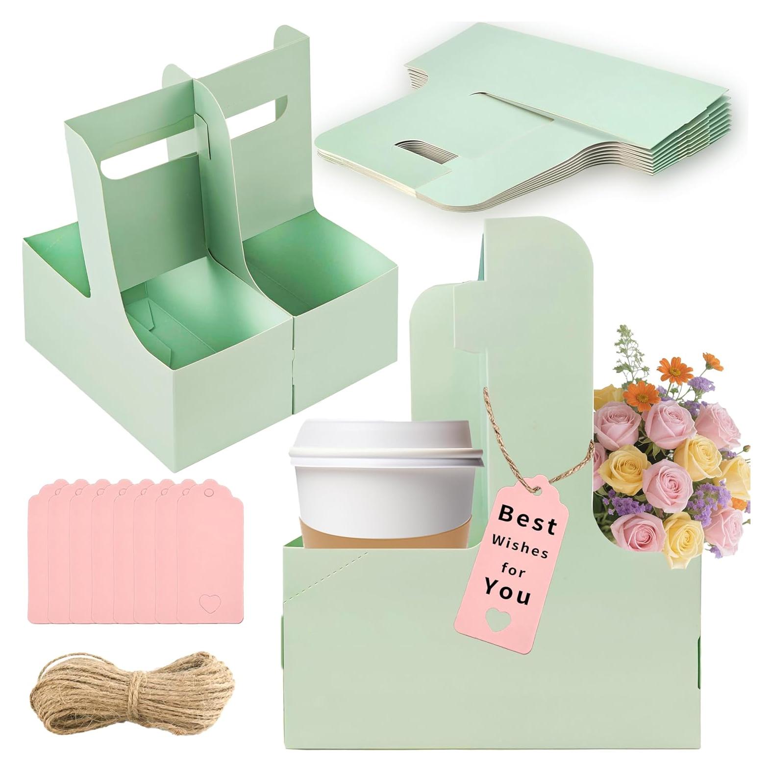 Portavasos Plegables Turmaster para 2 Tazas - Paquete de 8 Verde