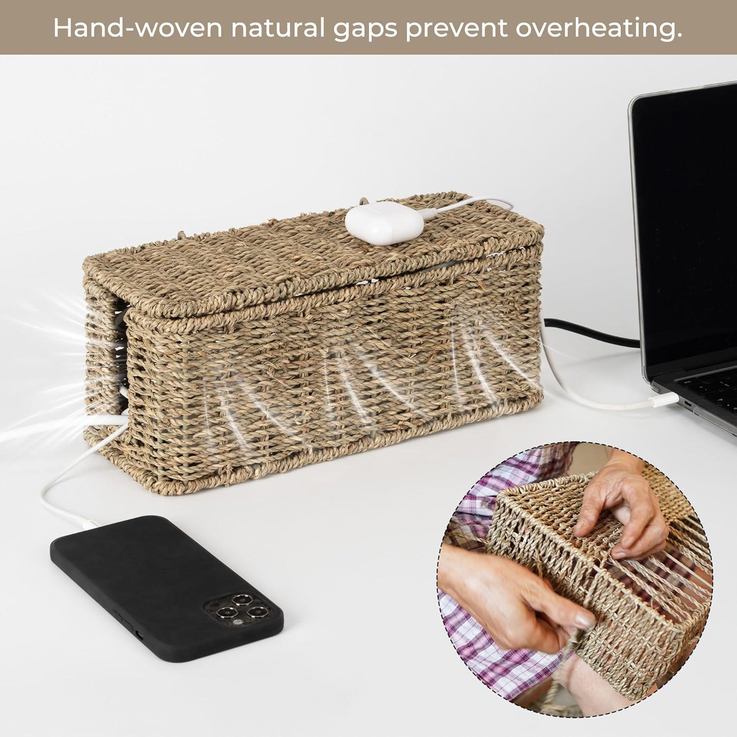 Caja de Gestión de Cables StorageWorks 31.75x12.7cm Natural