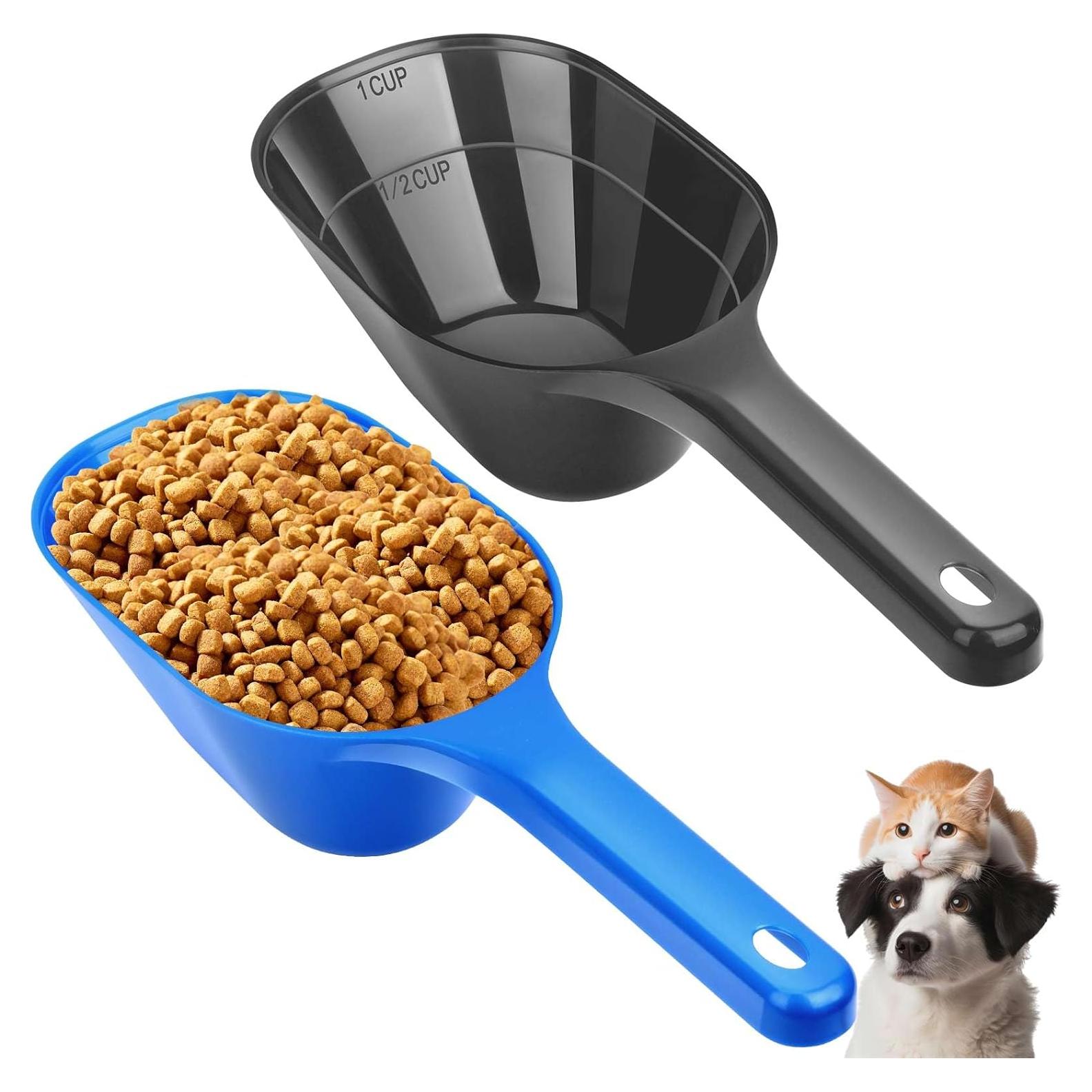 Cucharón de Comida para Perros Aosnare 2 Tazas con Medidas