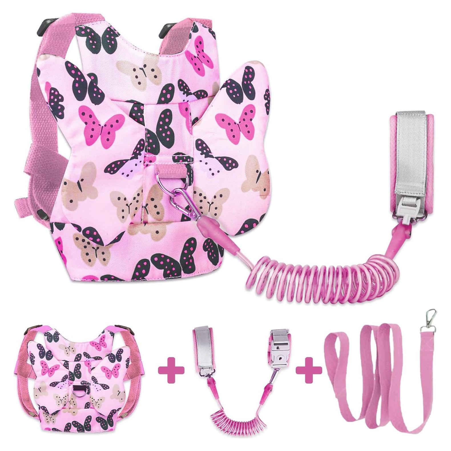 Arnés Antipérdida para Niños MTOMUYA Rosa Ajustable 1-5 Años