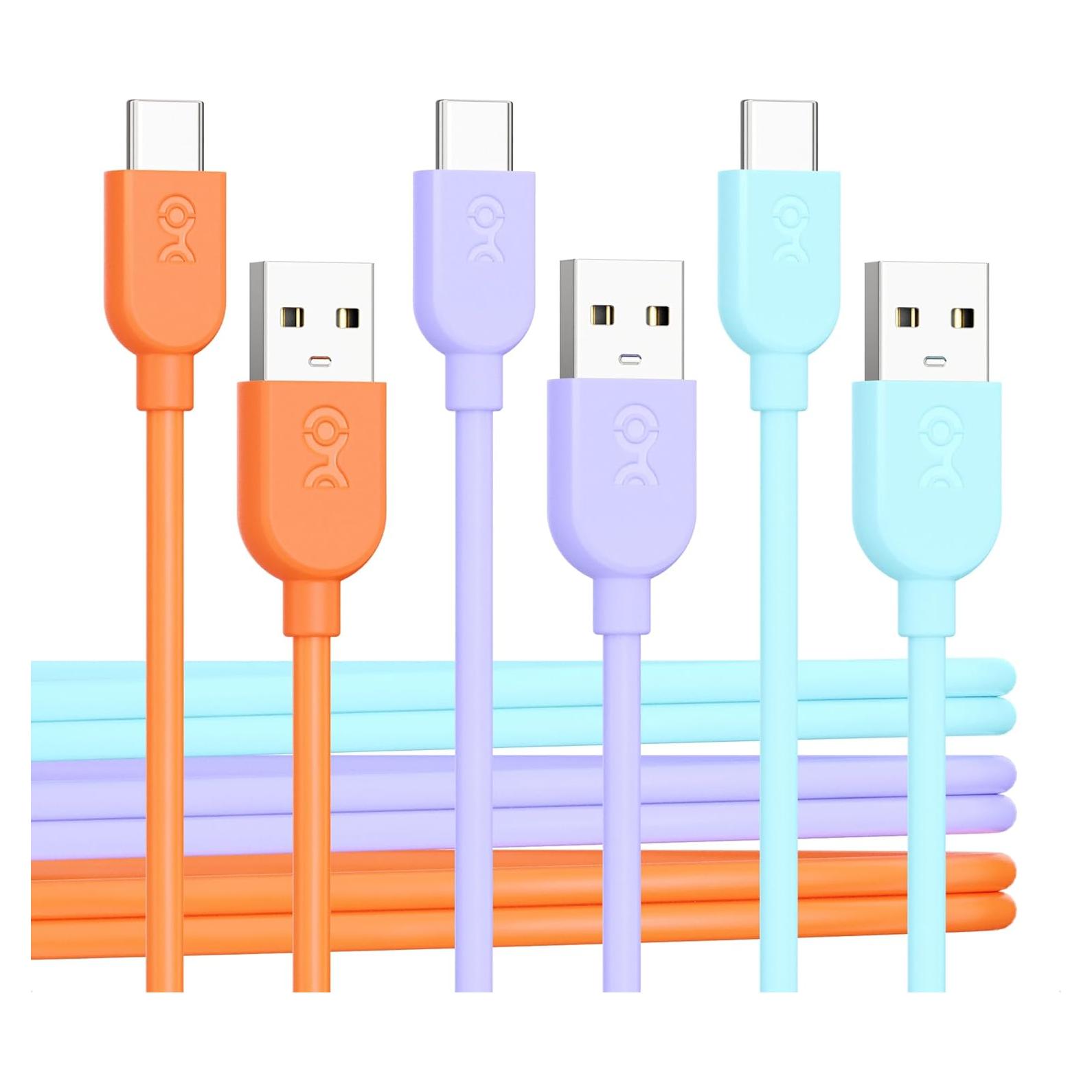 Paquete de 3 Cables USB A a C Cable Matters 30.48 cm Multicolor