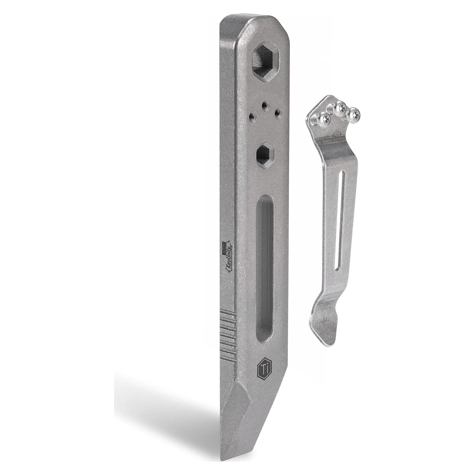 Multiherramienta KeyUnity KR00 de Titanio con Clip de Bolsillo