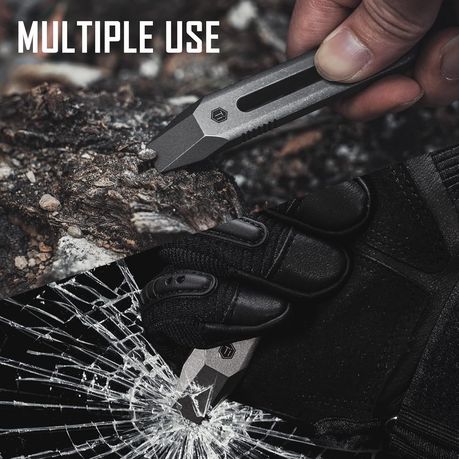 Multiherramienta KeyUnity KR00 de Titanio con Clip de Bolsillo