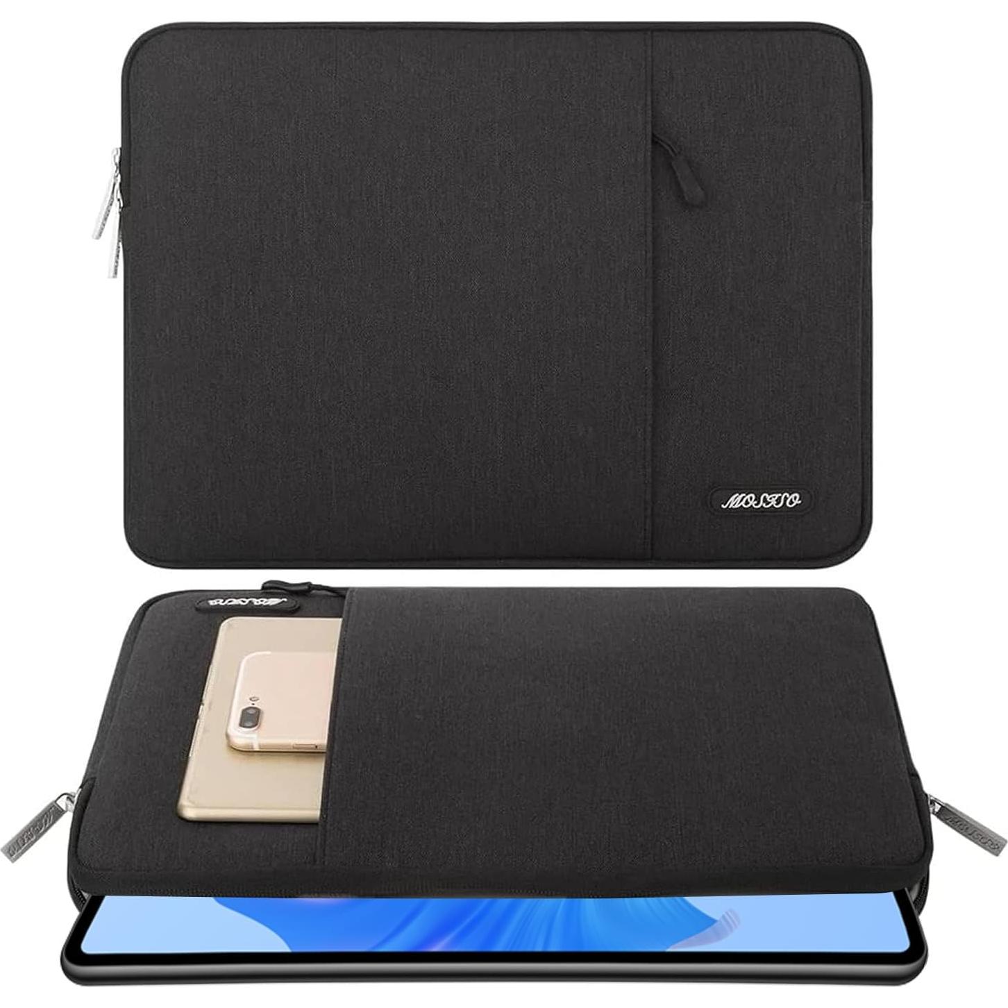 Funda Vertical MOSISO para Tabletas 11" Negra - Acolchada