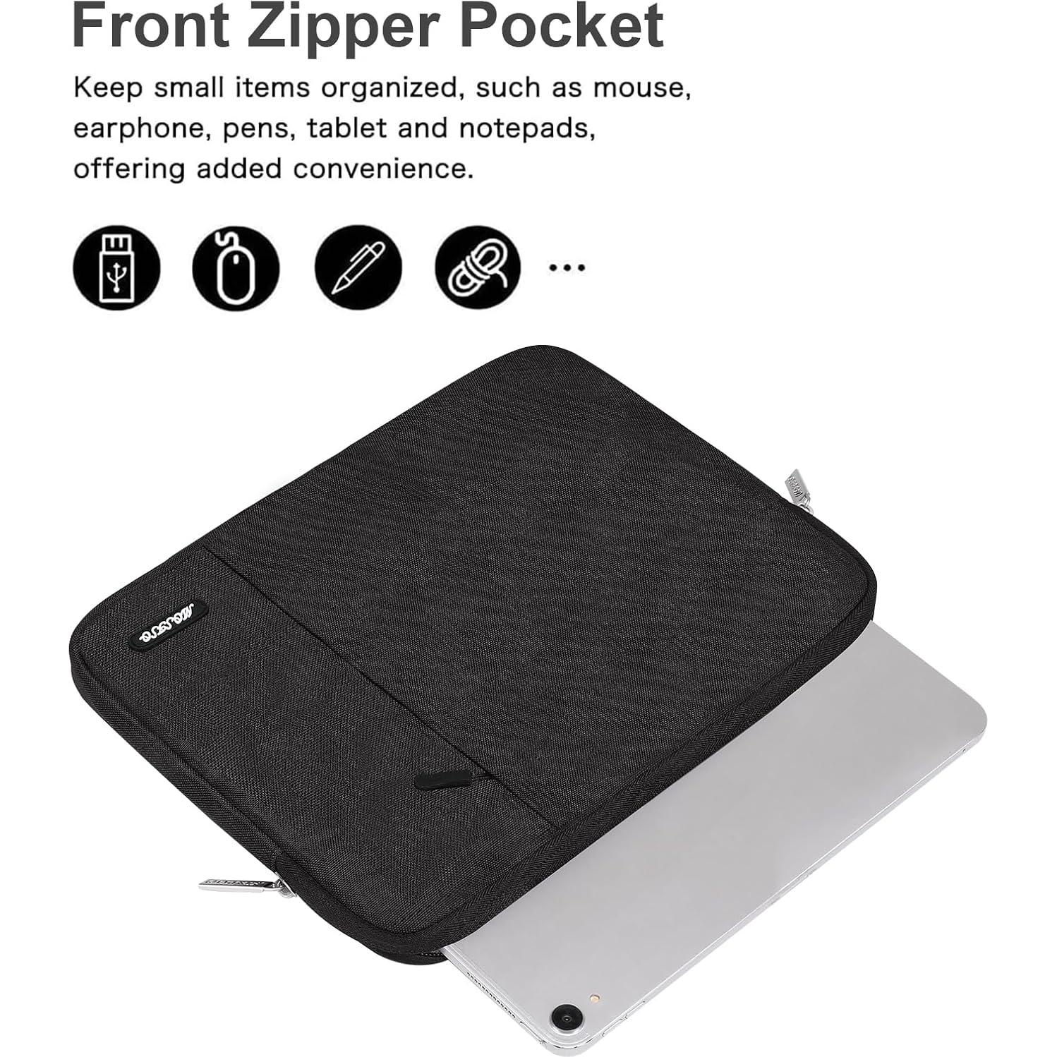 Funda Vertical MOSISO para Tabletas 11" Negra - Acolchada