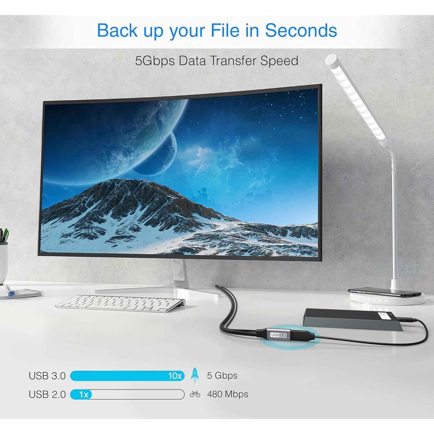 Cable de Extensión USB 3.0 BlueRigger 7.62 m Activo 5 Gbps