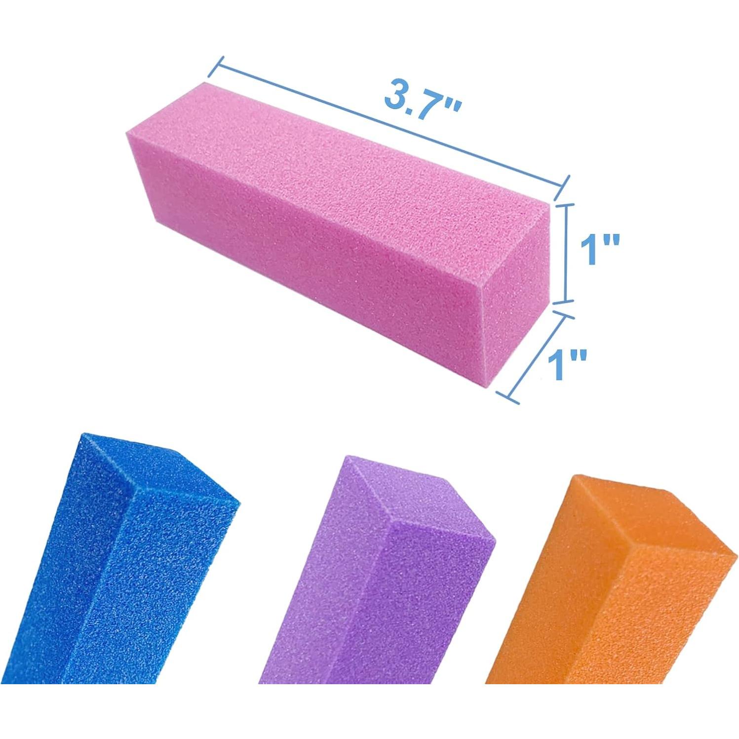 Set de 40 Bloques de Pulido de Uñas AhaTopia 4 Lados Grano Medio