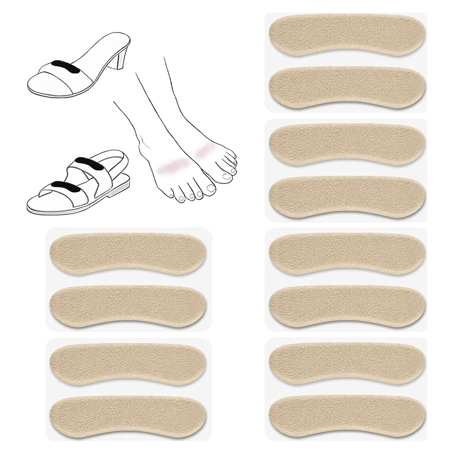 Extensor de Correa de Sandalia Cutecrop 6 Pares Beige Antideslizante