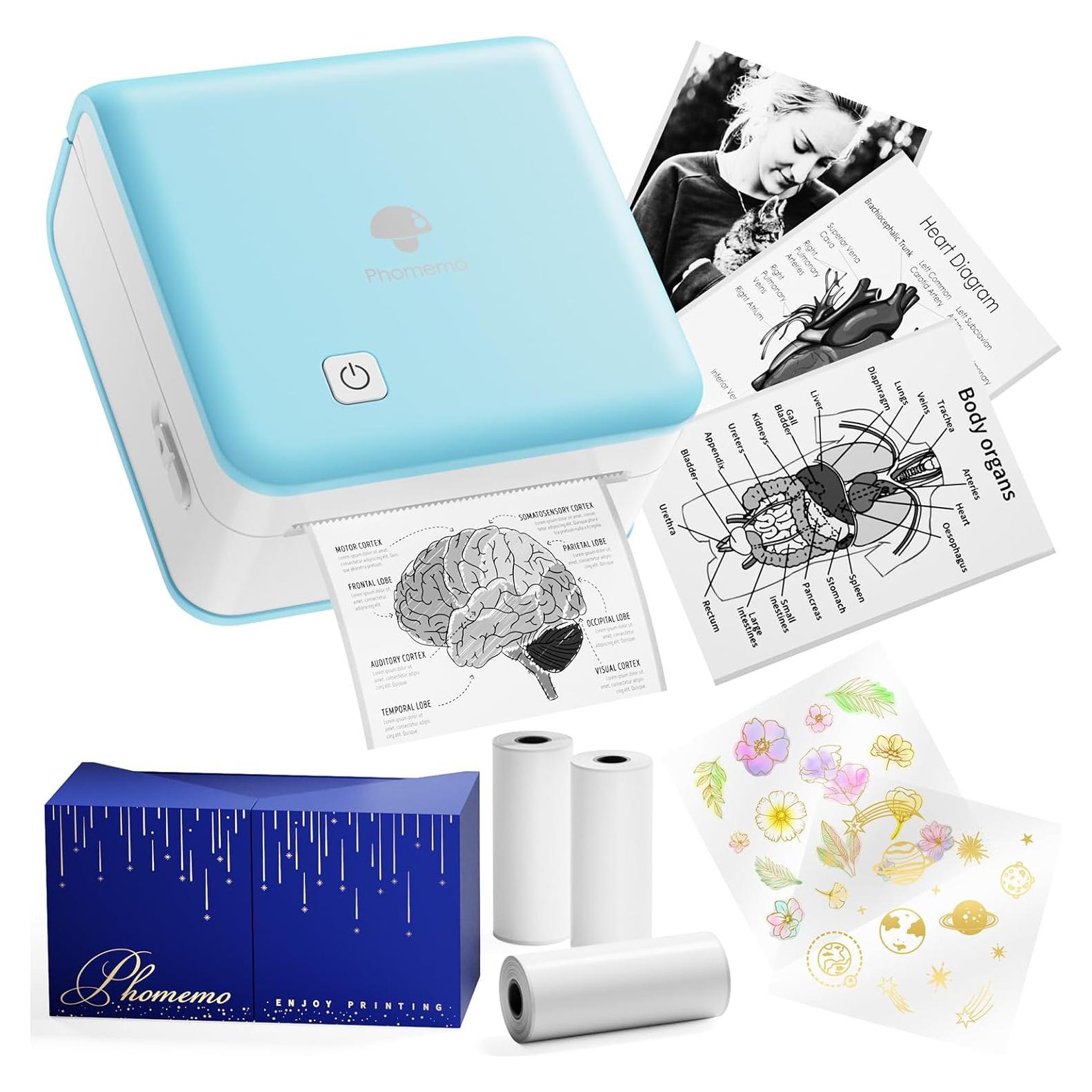 Impresora de Etiquetas Phomemo M02 Pro Térmica Bluetooth Cian