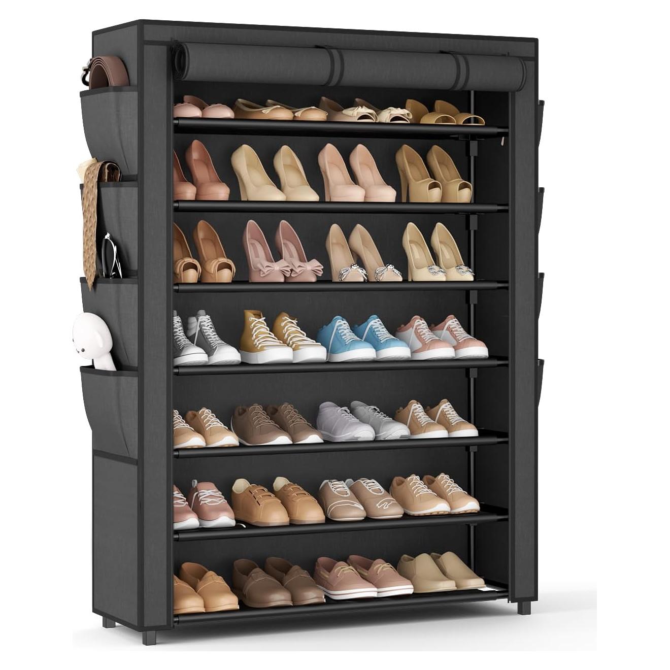 Estante para Zapatos VTRIN 8 Niveles 35-40 Pares Negro