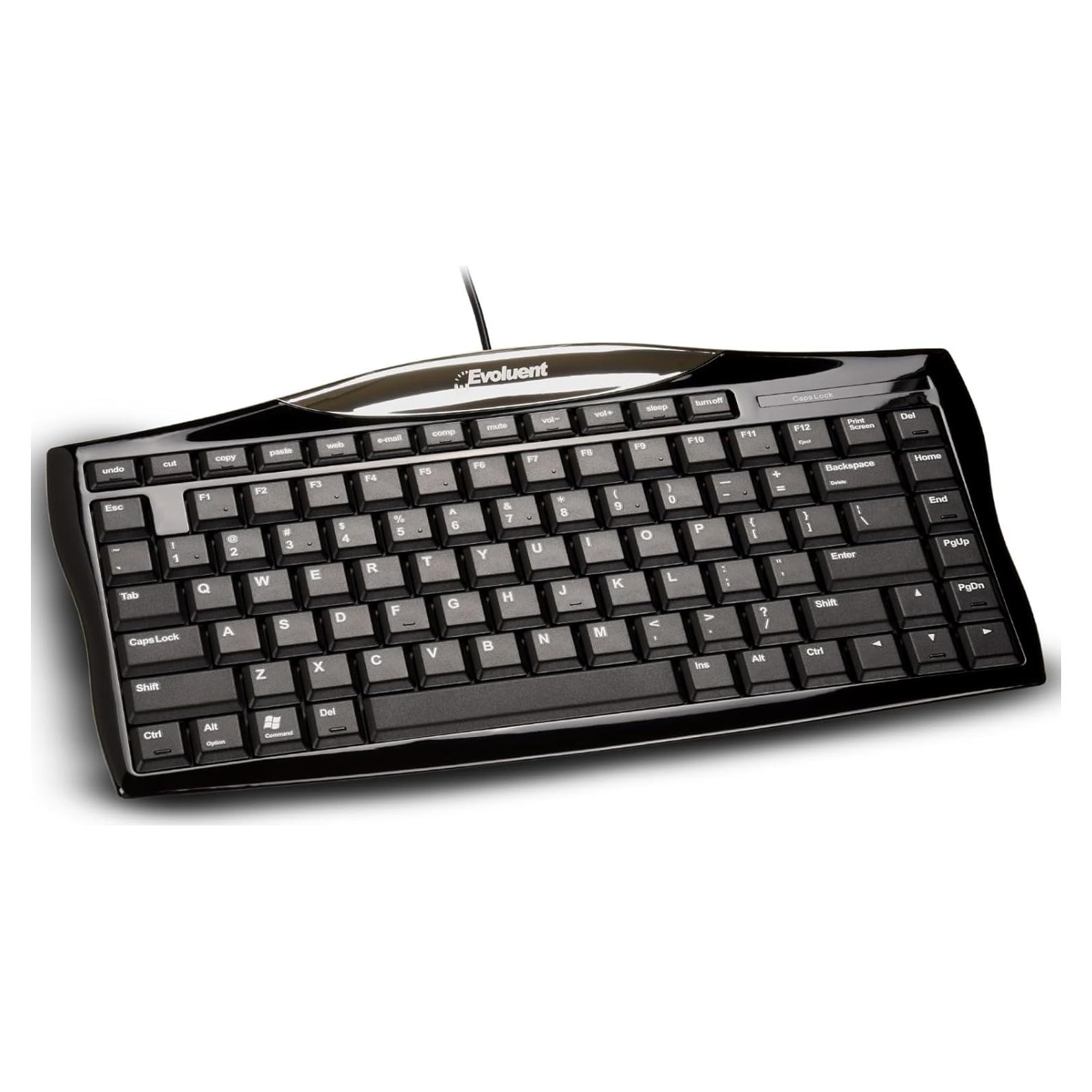 Teclado Compacto Evoluent EKB Con Cable Ergonómico 0.5kg