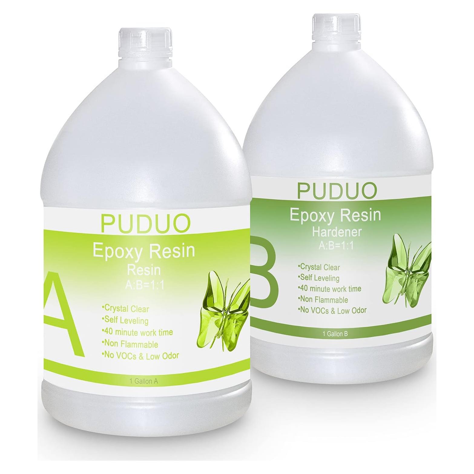Kit de Resina Epóxica Cristalina PUDUO 2 Galones - Arte y Joyería