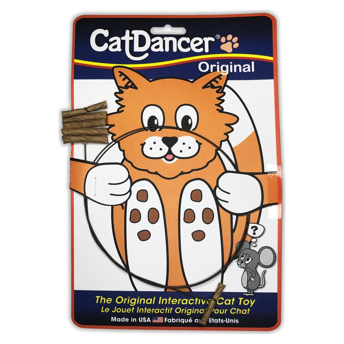 Juguete Interactivo para Gatos Cat Dancer 101 Seguro y Divertido