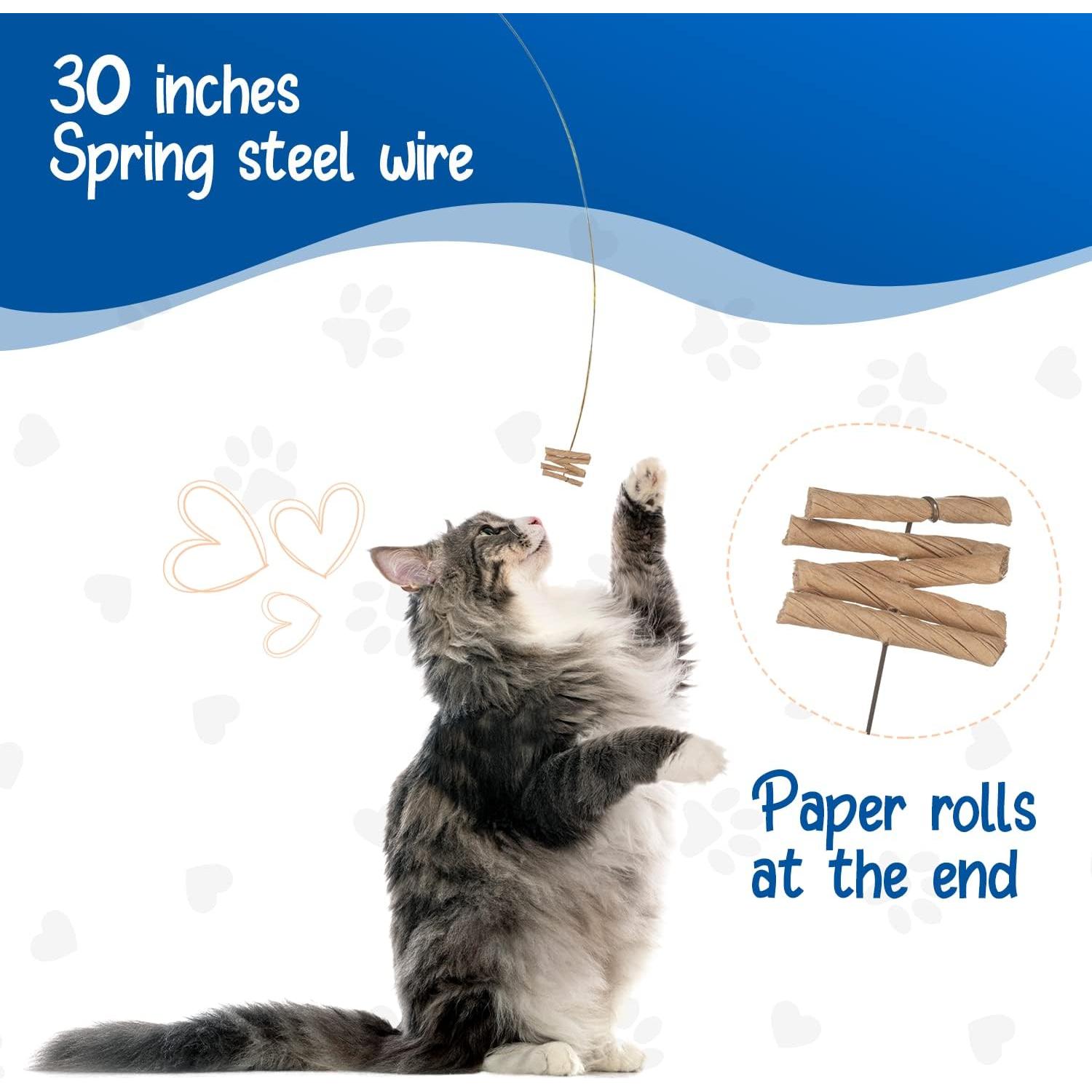 Juguete Interactivo para Gatos Cat Dancer 101 Seguro y Divertido