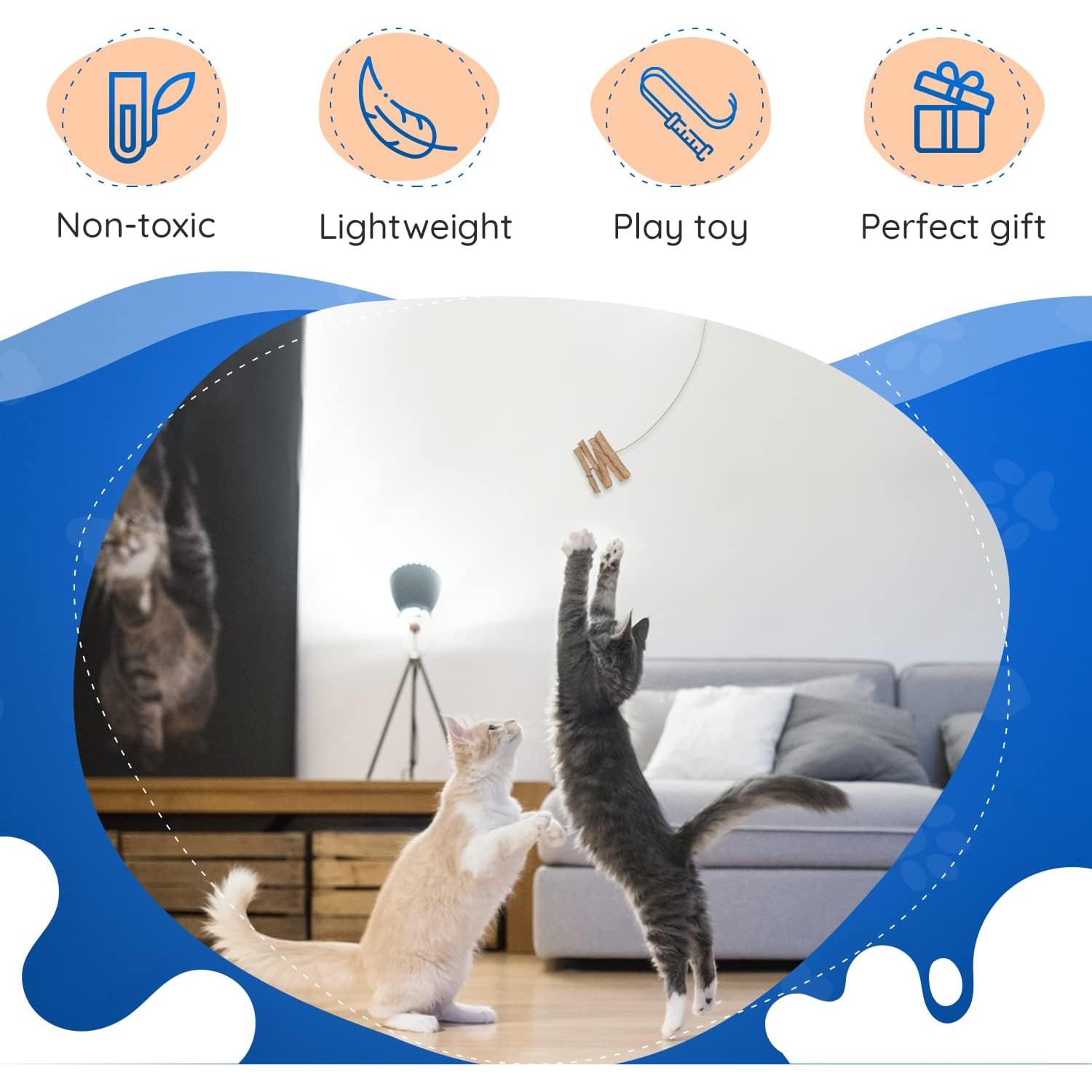 Juguete Interactivo para Gatos Cat Dancer 101 Seguro y Divertido