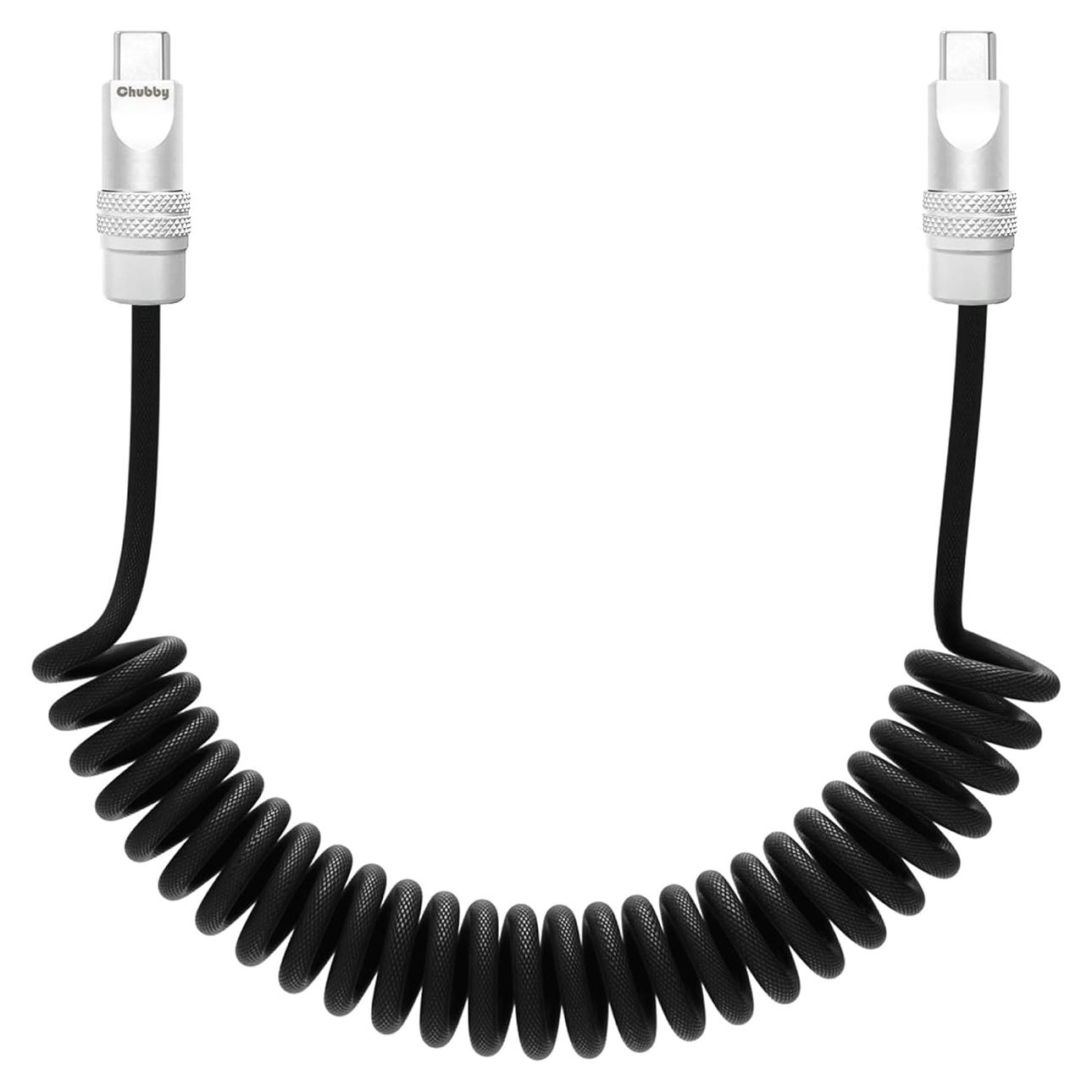 Cable de carga rápida retráctil Chubby 240W USB-C 0.4m-0.7m