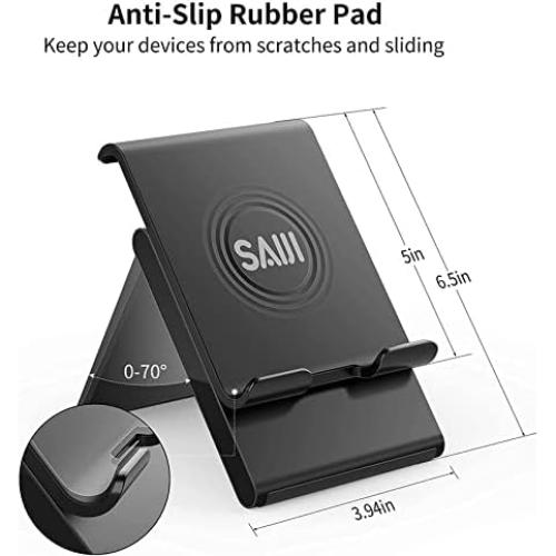 Soporte Ajustable para Tableta SAIJI Plegable Negro 32.77 cm