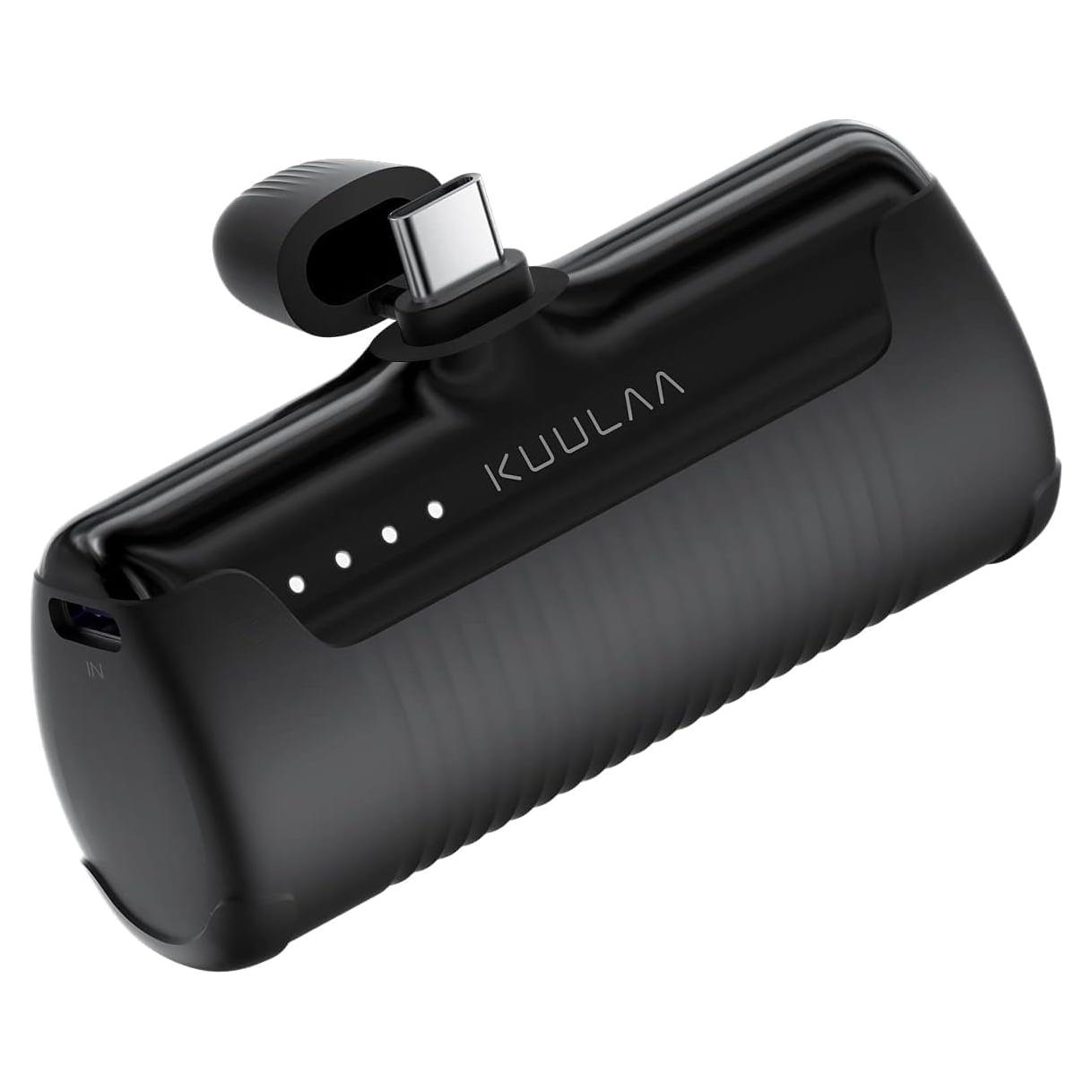 Cargador Portátil Kuulaa Power Bank 4500mAh USB-C Negro