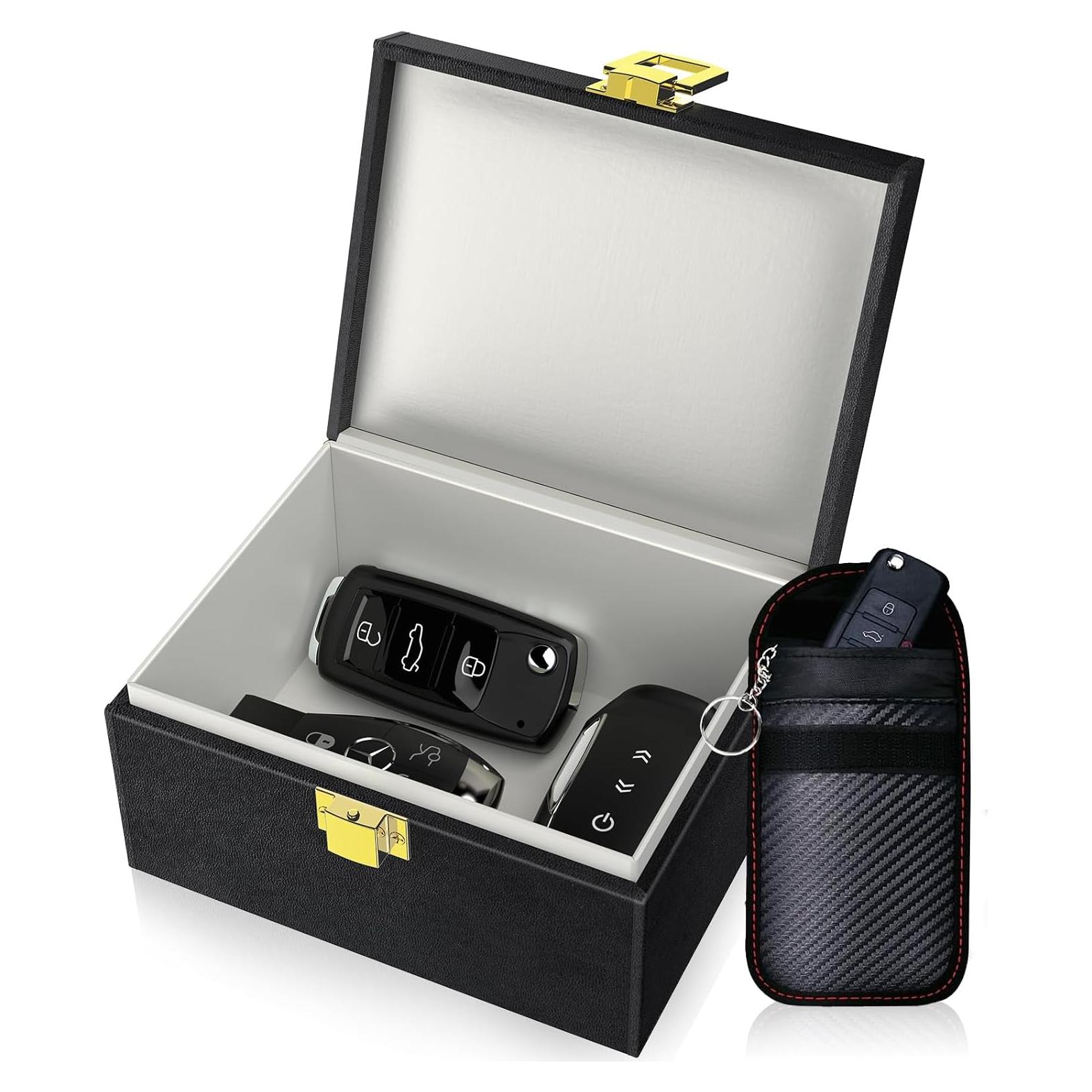Caja Faraday Samfolk Pequeña con Bolsas para Llaves de Coche