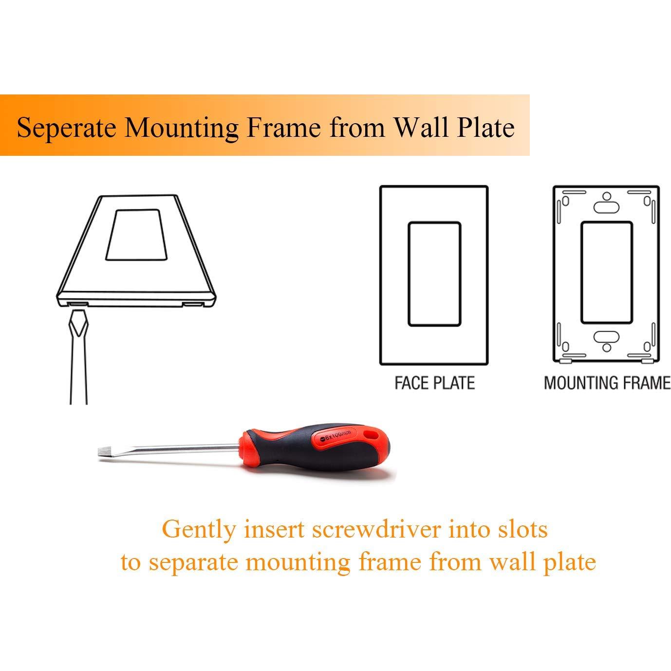 Interruptor Regulador de Pared Cloudy Bay 600W LED Incandescente