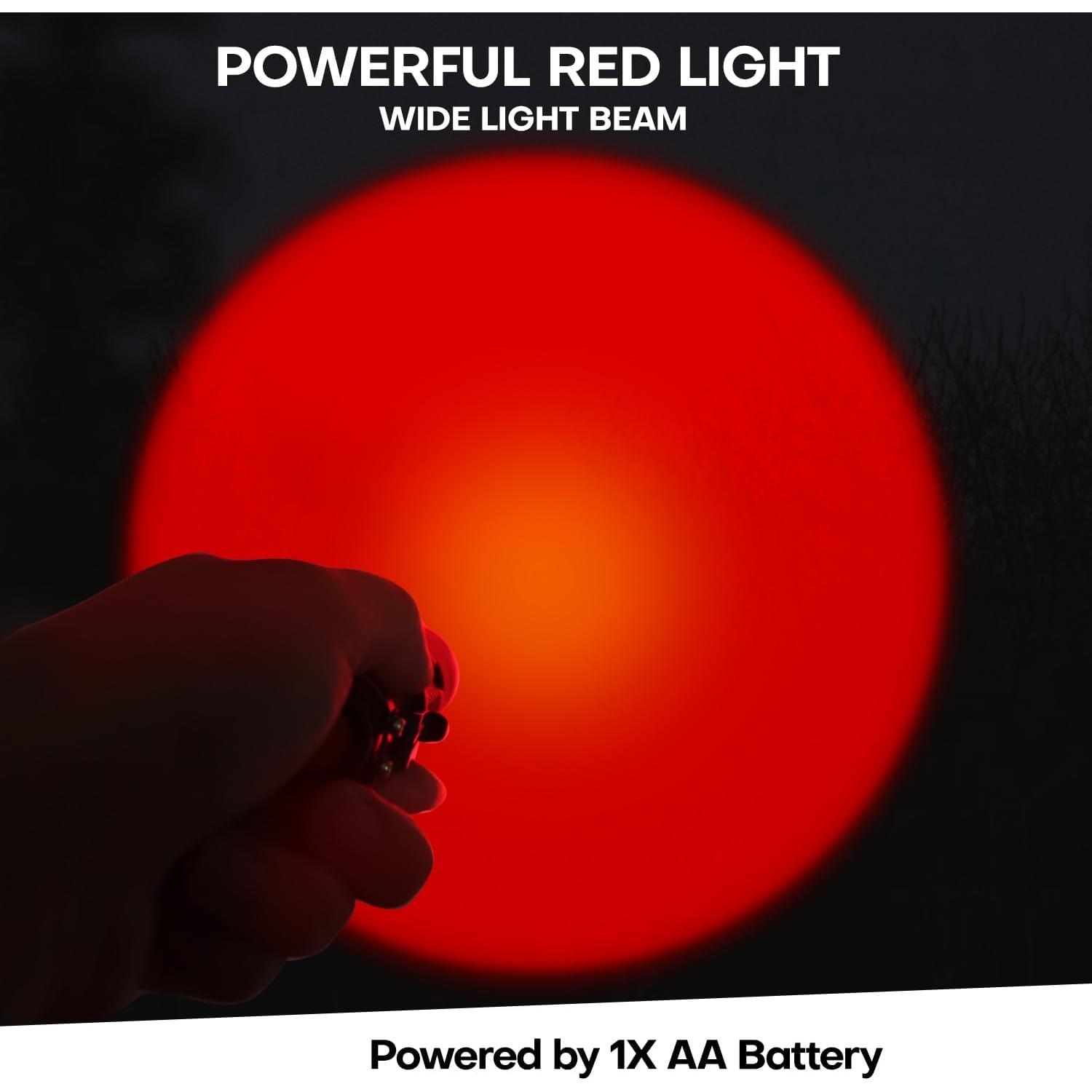Paquete de 2 Linternas LED Rojas HinsGEAR SK68RD2 para Astronomía