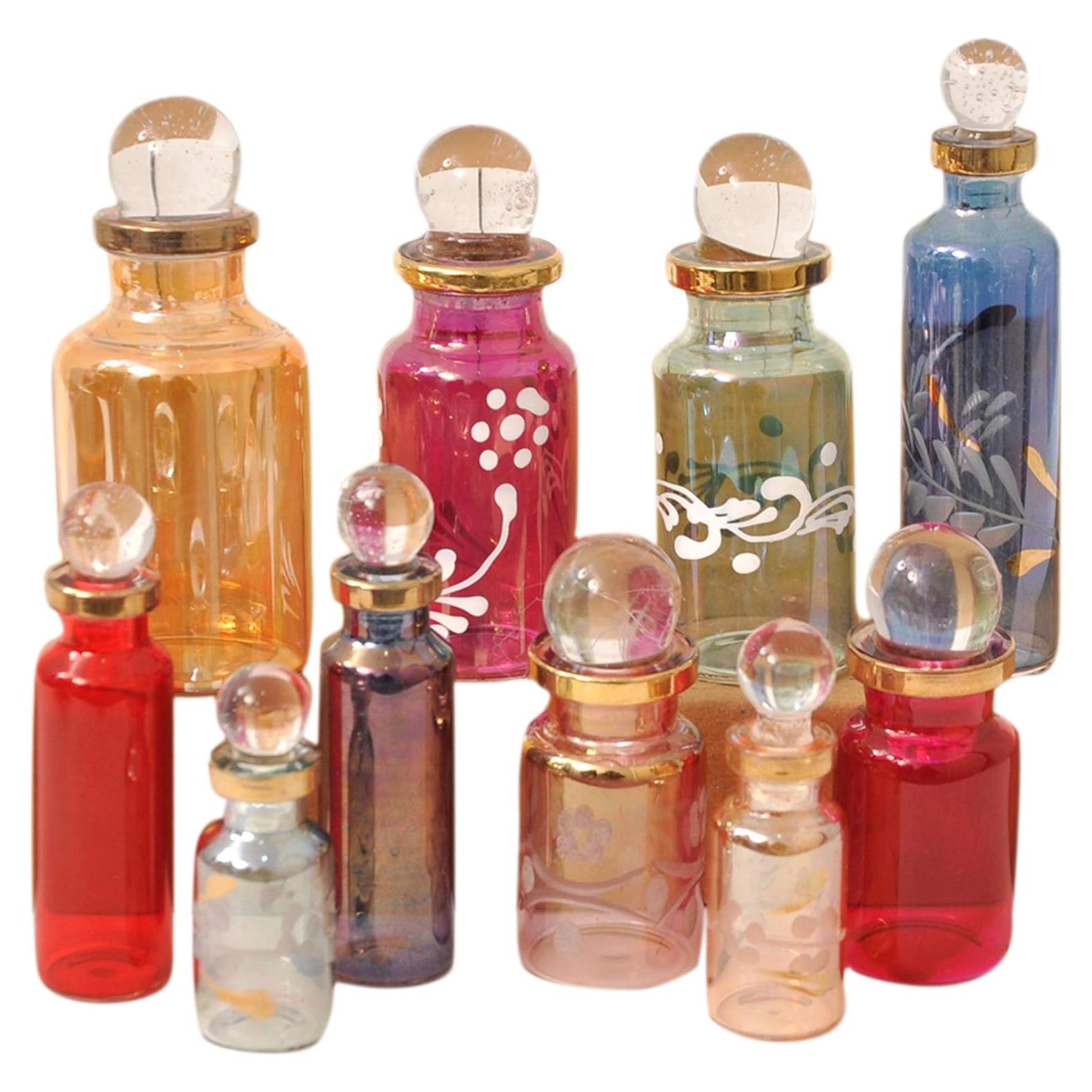 Set de 10 Botellas de Vidrio Egipcias para Perfume 5ml