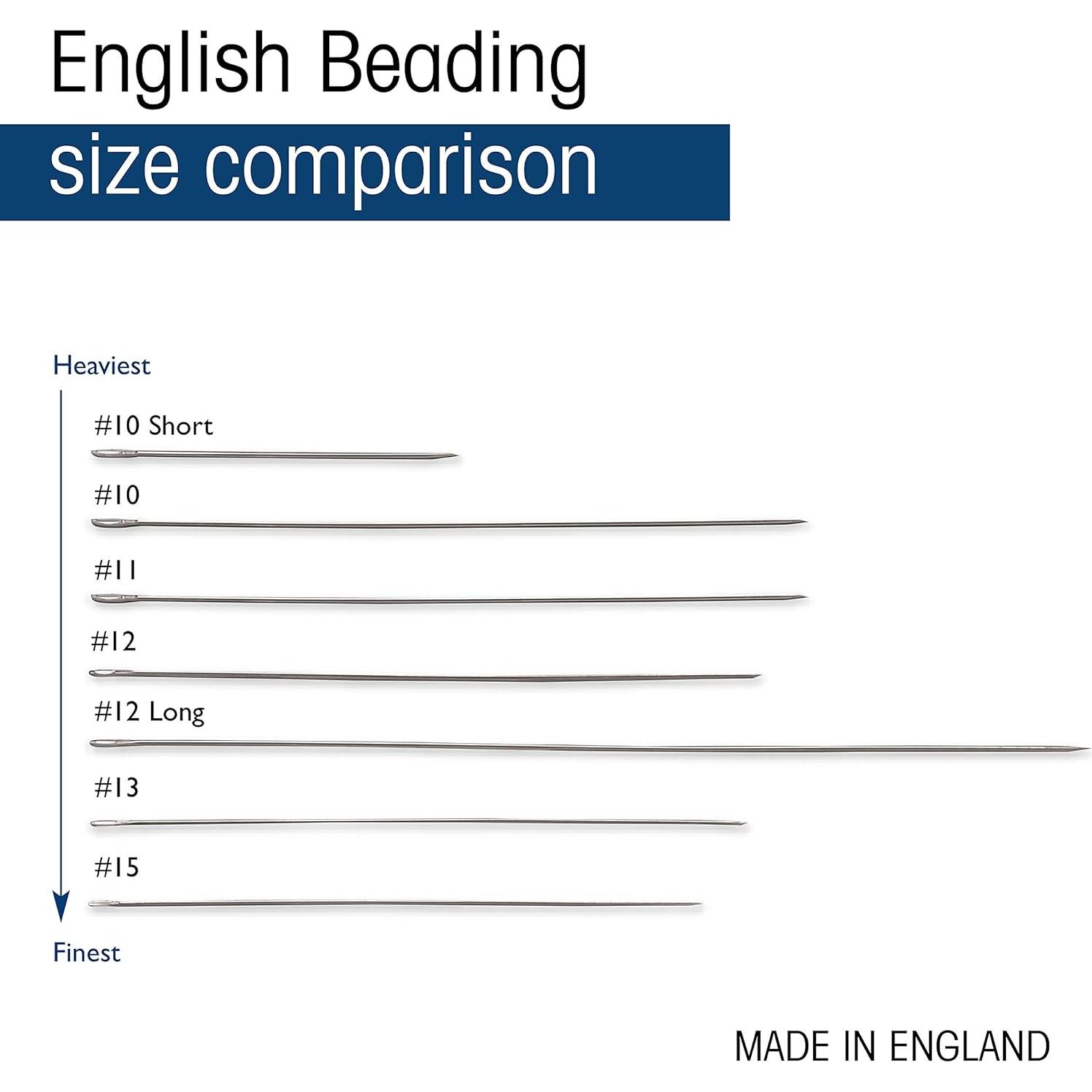 Agujas de Beading The Beadsmith #10 - 4 Unidades 55mm