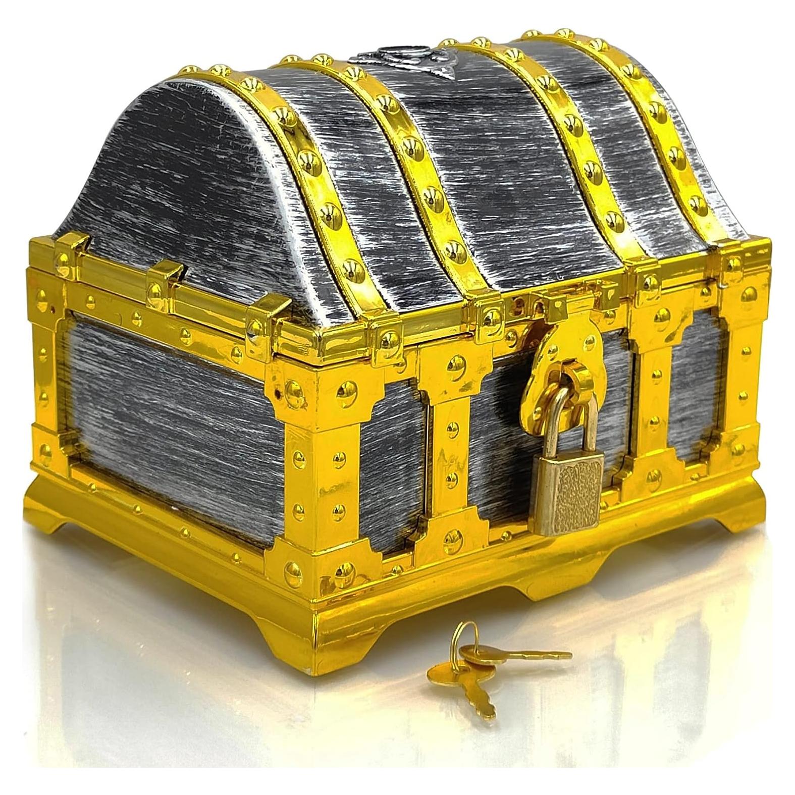 Cofre del Tesoro Pirata Dronside con Cerradura y Llave