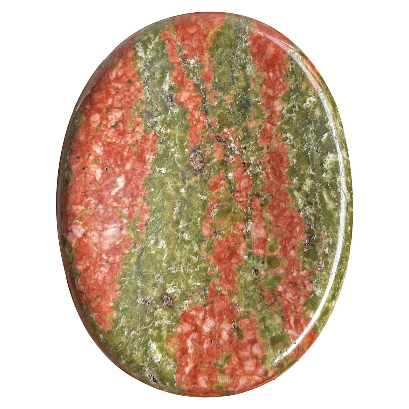 Piedra de Preocupación Unakite Fekuar Ovalada 49x35mm