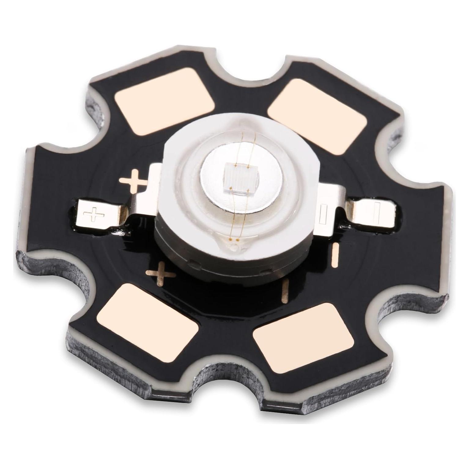 Bombilla LED 365nm 5PCS Alta Potencia LEDGUHON 20mm