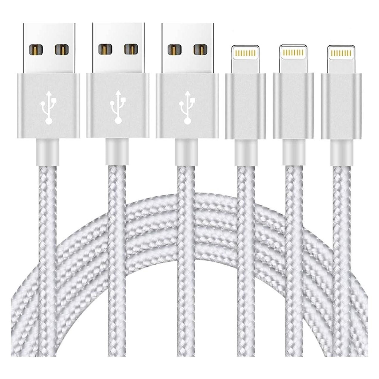 Cable de Carga USB Lightning Ximytec 3m Trenzado Nylon MFi