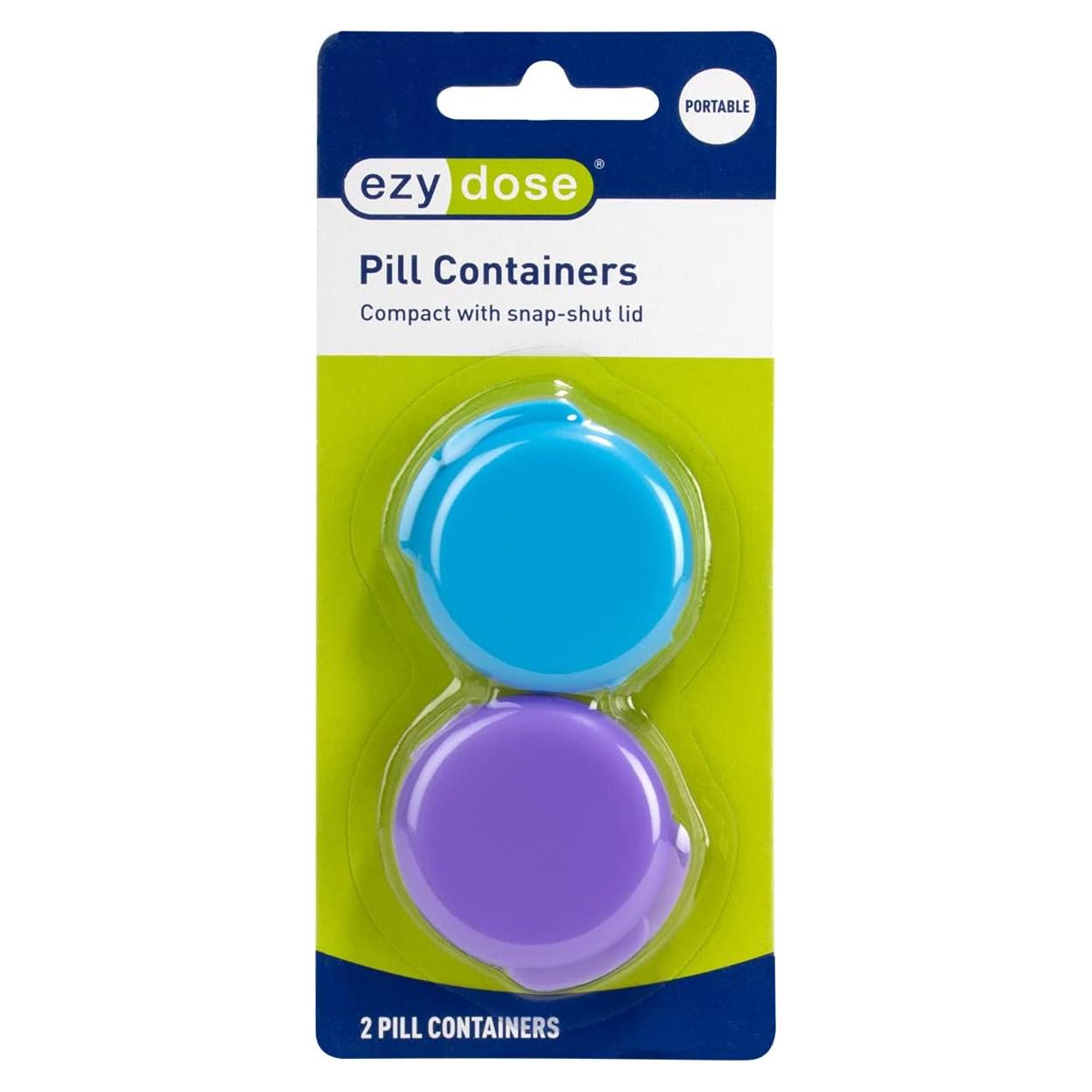 Organizador de Pastillas Ezy Dose 2-Paquete Cierre a Presión
