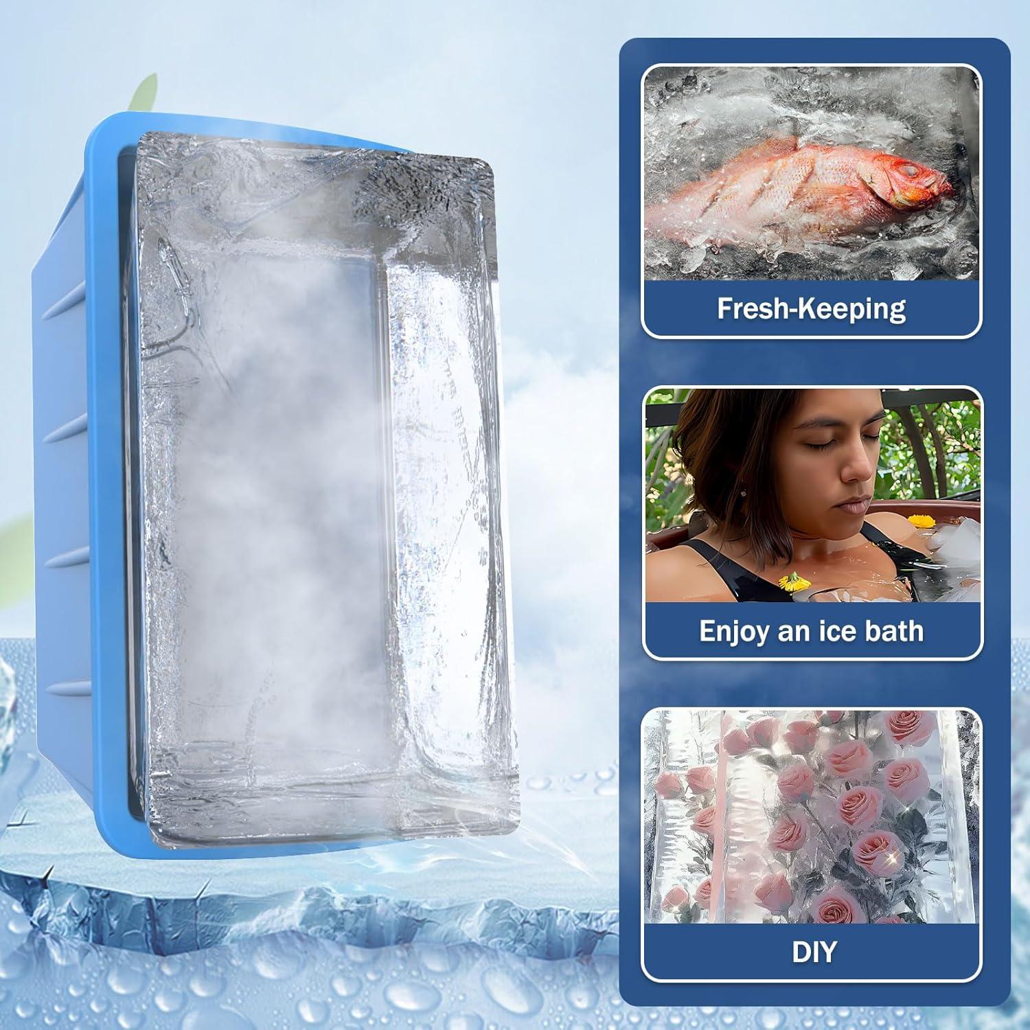 Moldes de Hielo Extra Grande DOGITY 8LB 2Pack Silicona